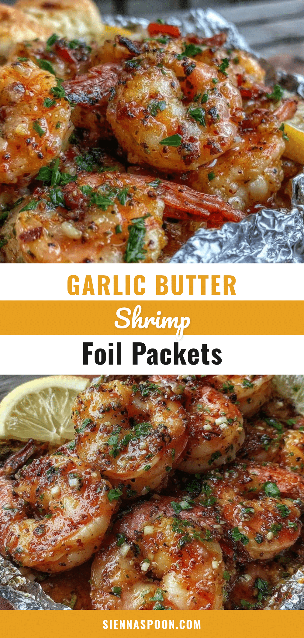 garlic butter shrimp foil packets recipe