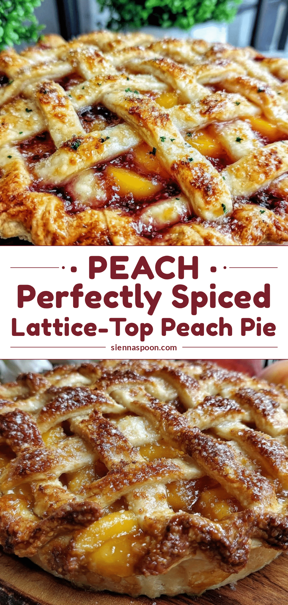 lattice-top peach pie recipe