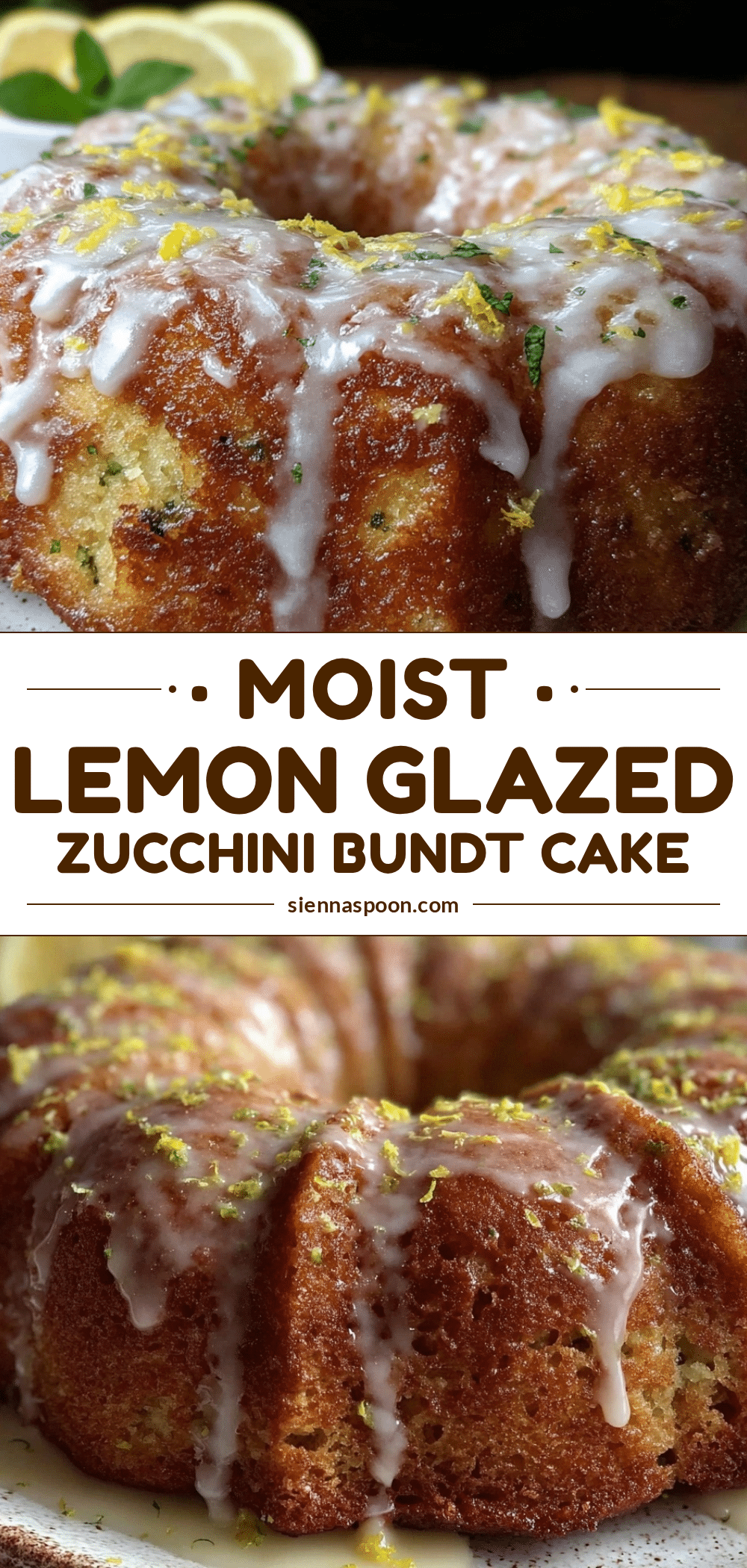 moist lemon glazed zucchini bundt cake recipe