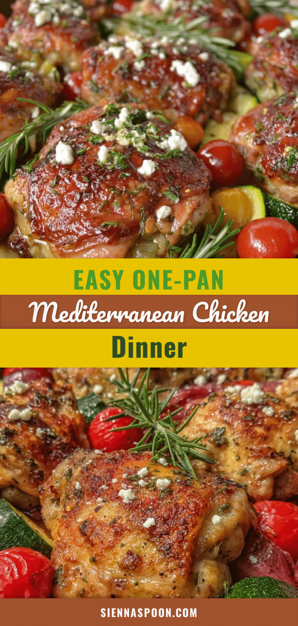 one-pan mediterranean chicken and vegetables recipe