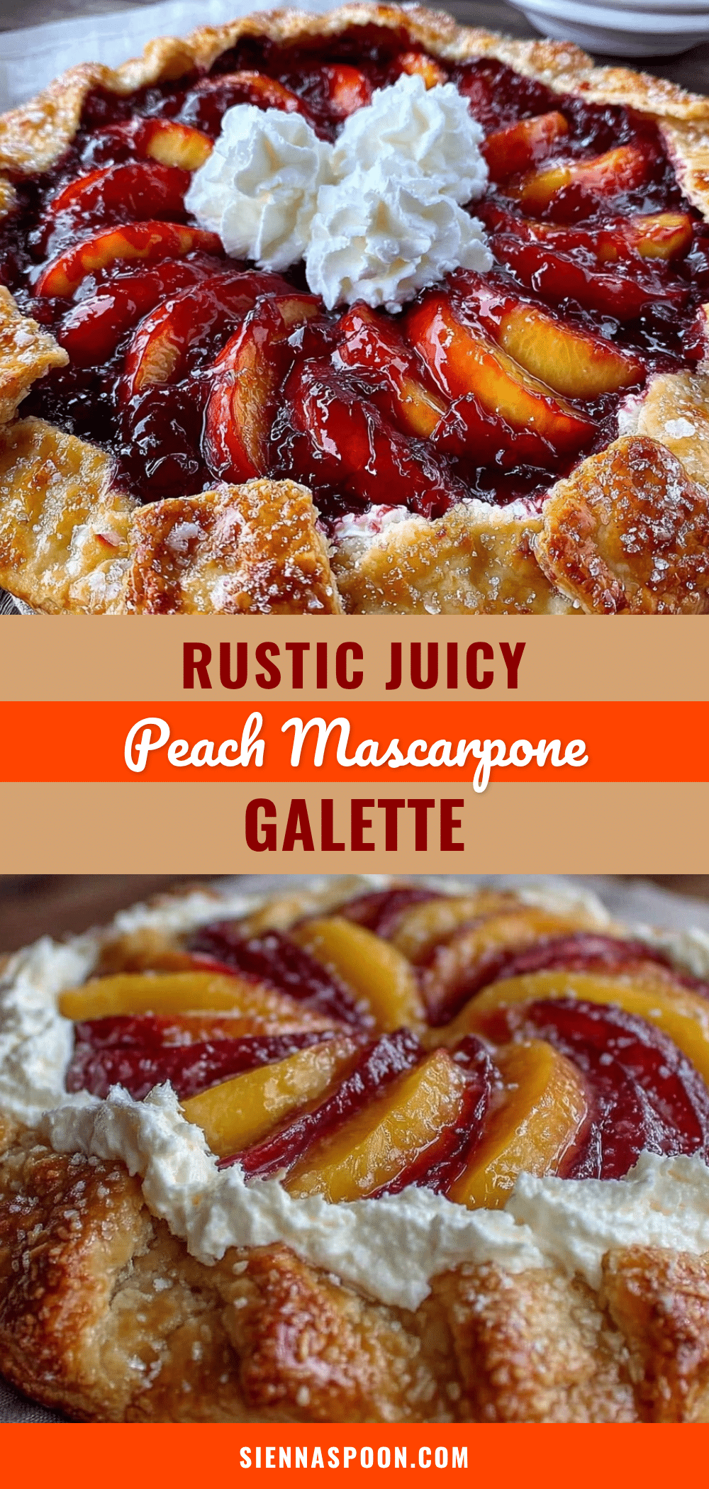 rustic peach mascarpone galette recipe