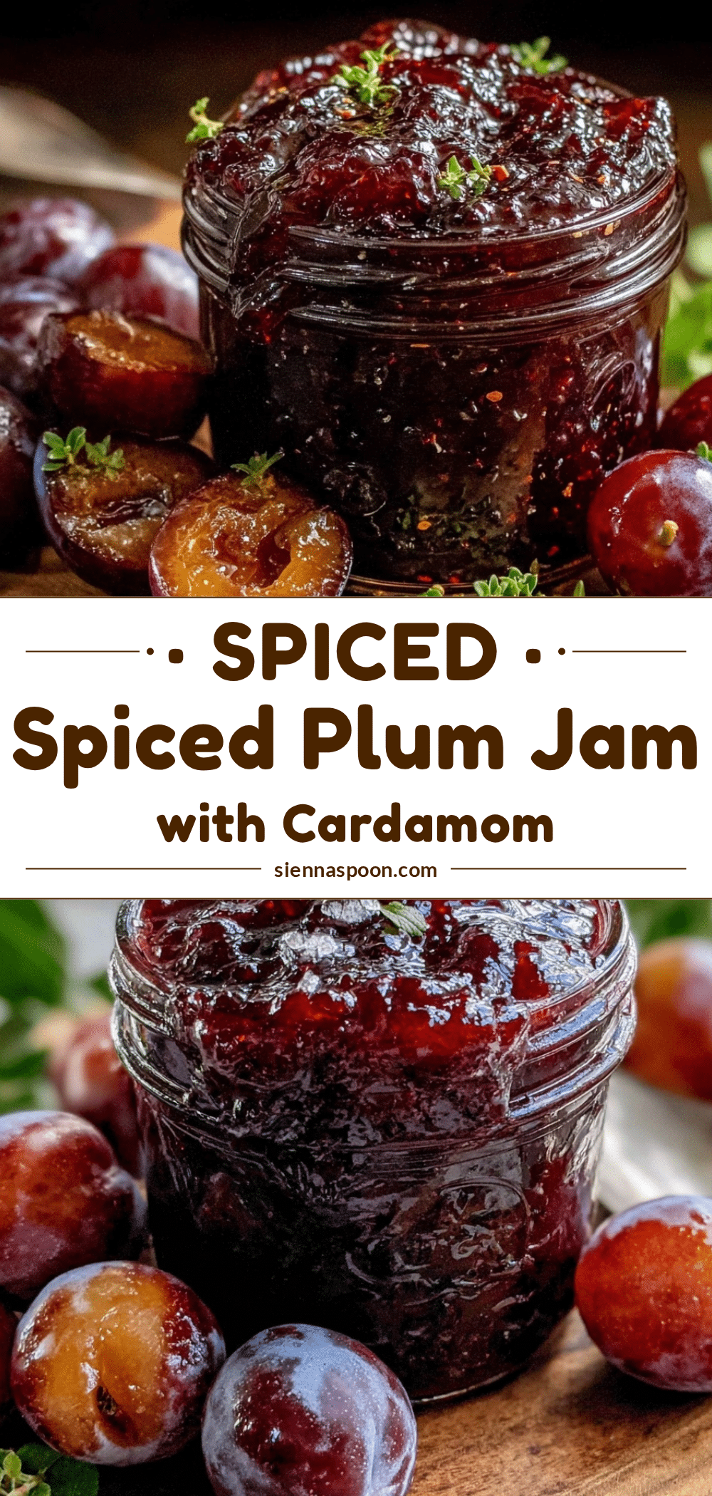 spiced plum jam with cardamom recipe