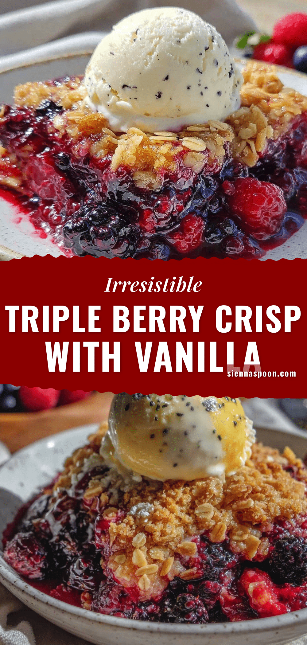 triple berry crisp recipe