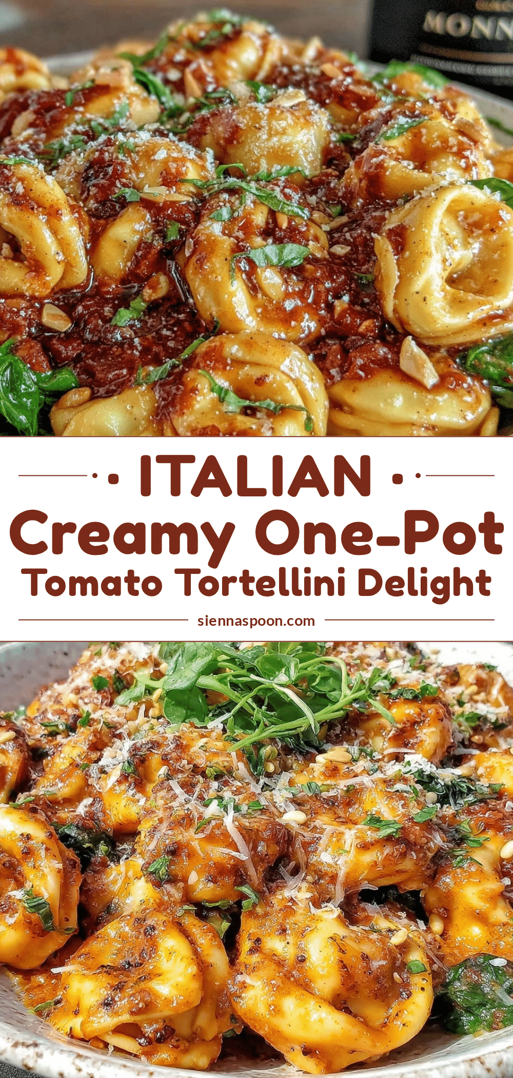 creamy one-pot tomato tortellini recipe