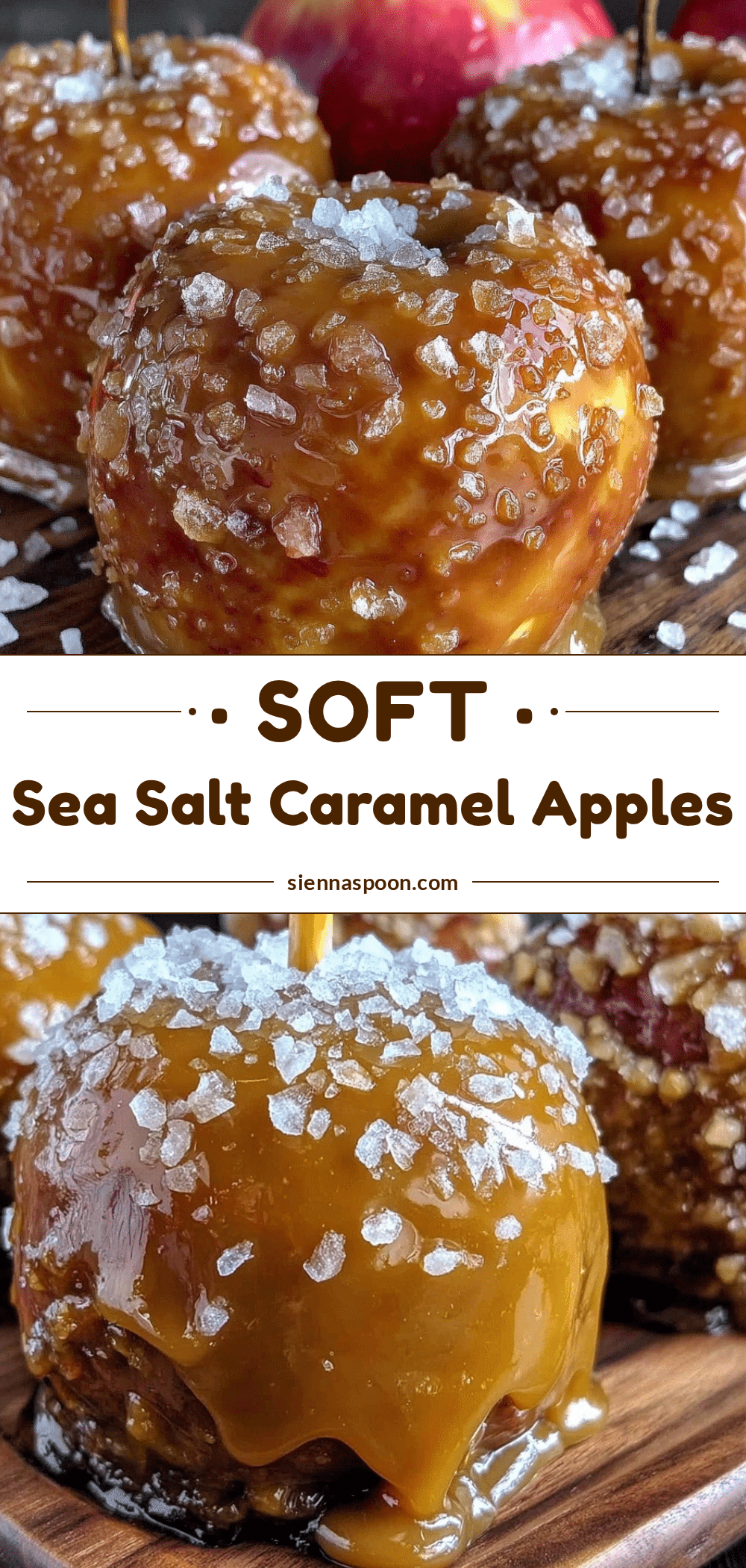 creamy soft caramel apples with sea salt recipe