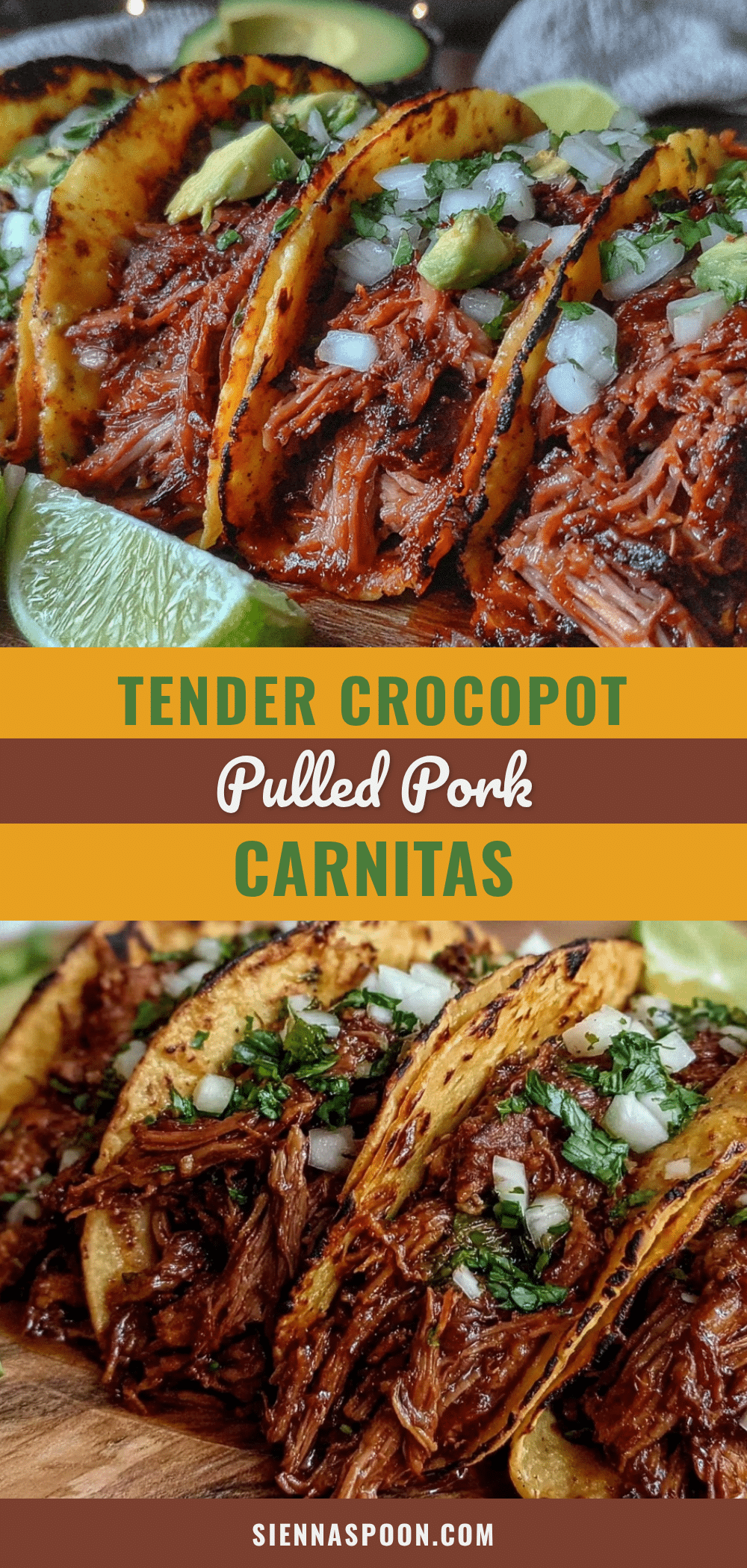 crockpot pulled pork carnitas tacos recipe