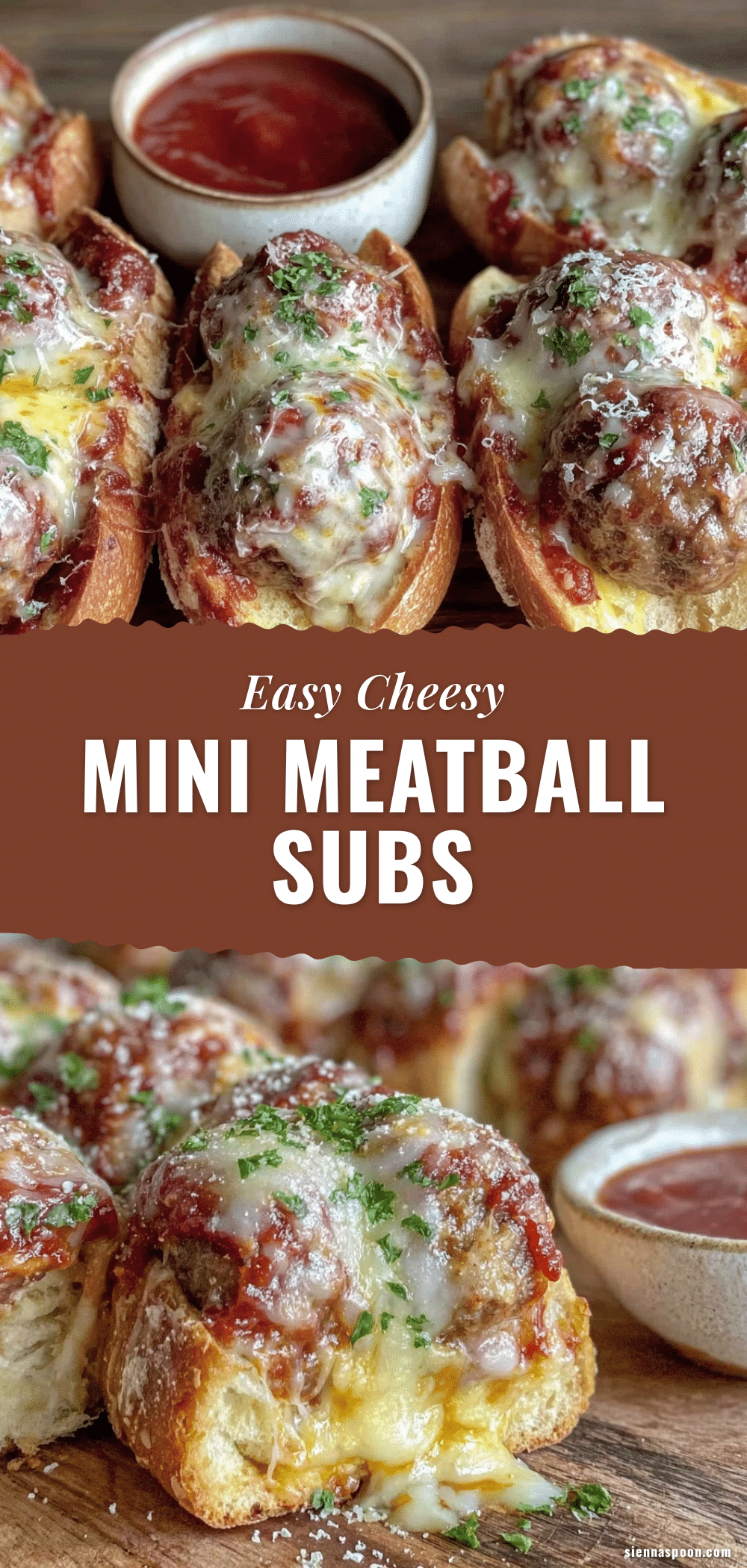 easy cheesy mini meatball sub sandwiches recipe