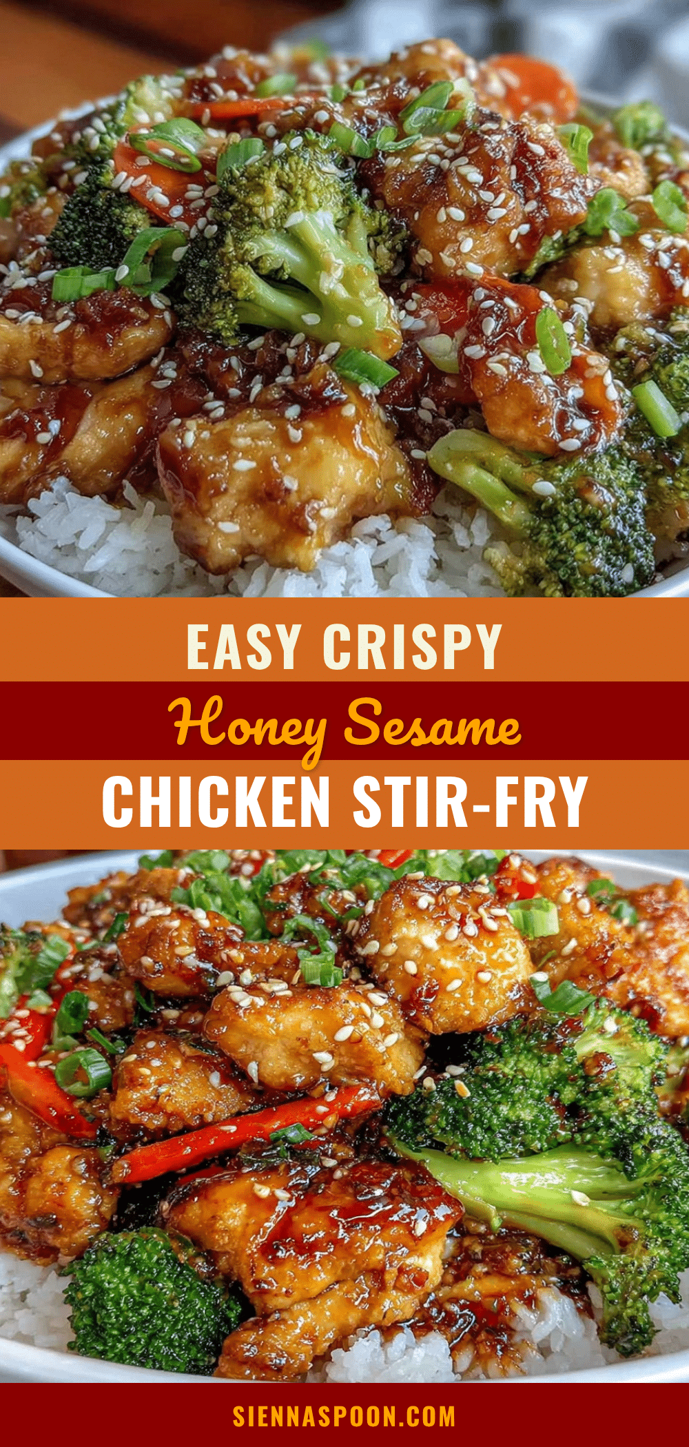 easy crispy honey sesame chicken stir-fry recipe