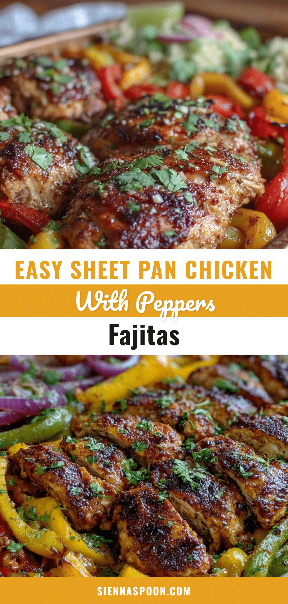 easy sheet pan chicken fajitas recipe
