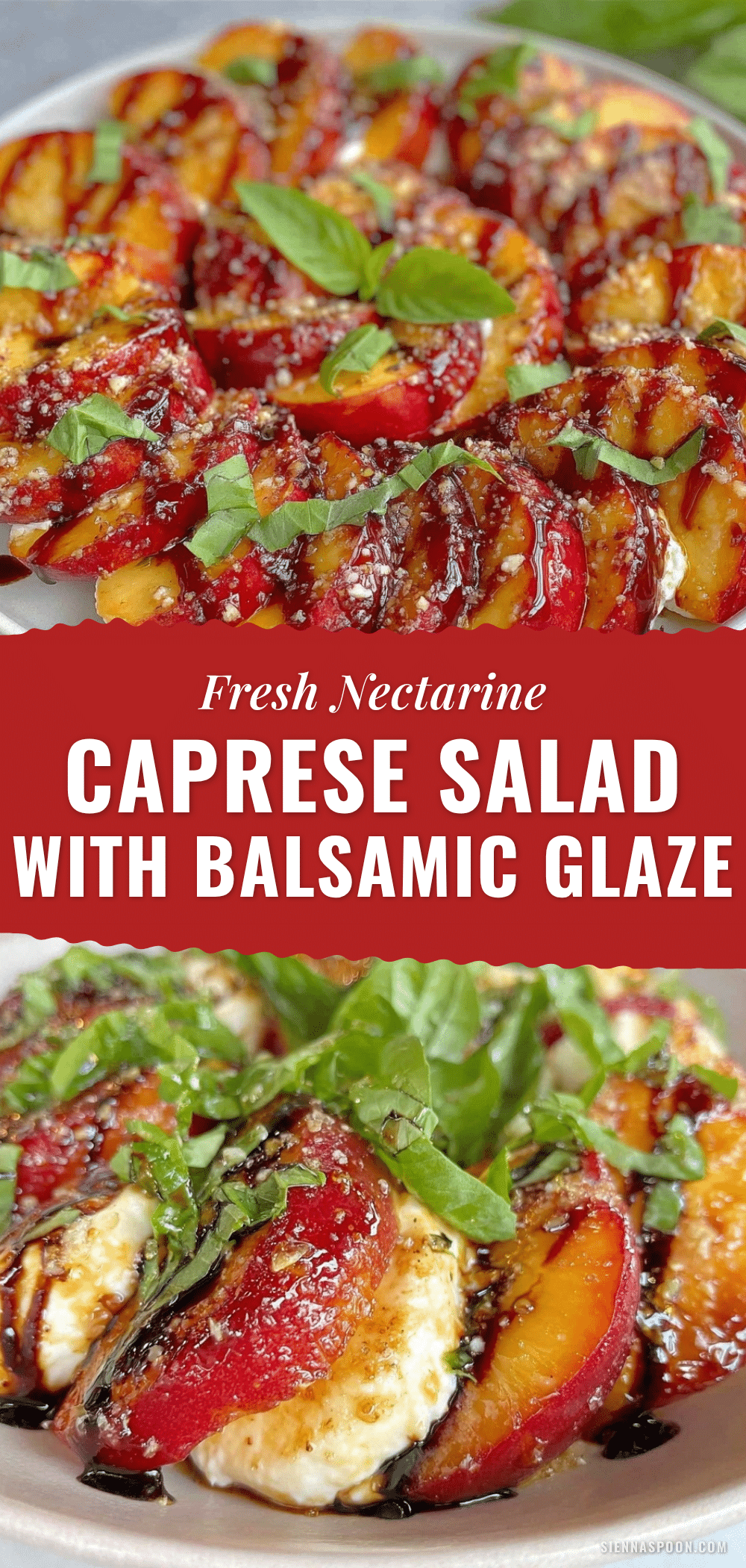 Fresh Nectarine Caprese Salad recipe