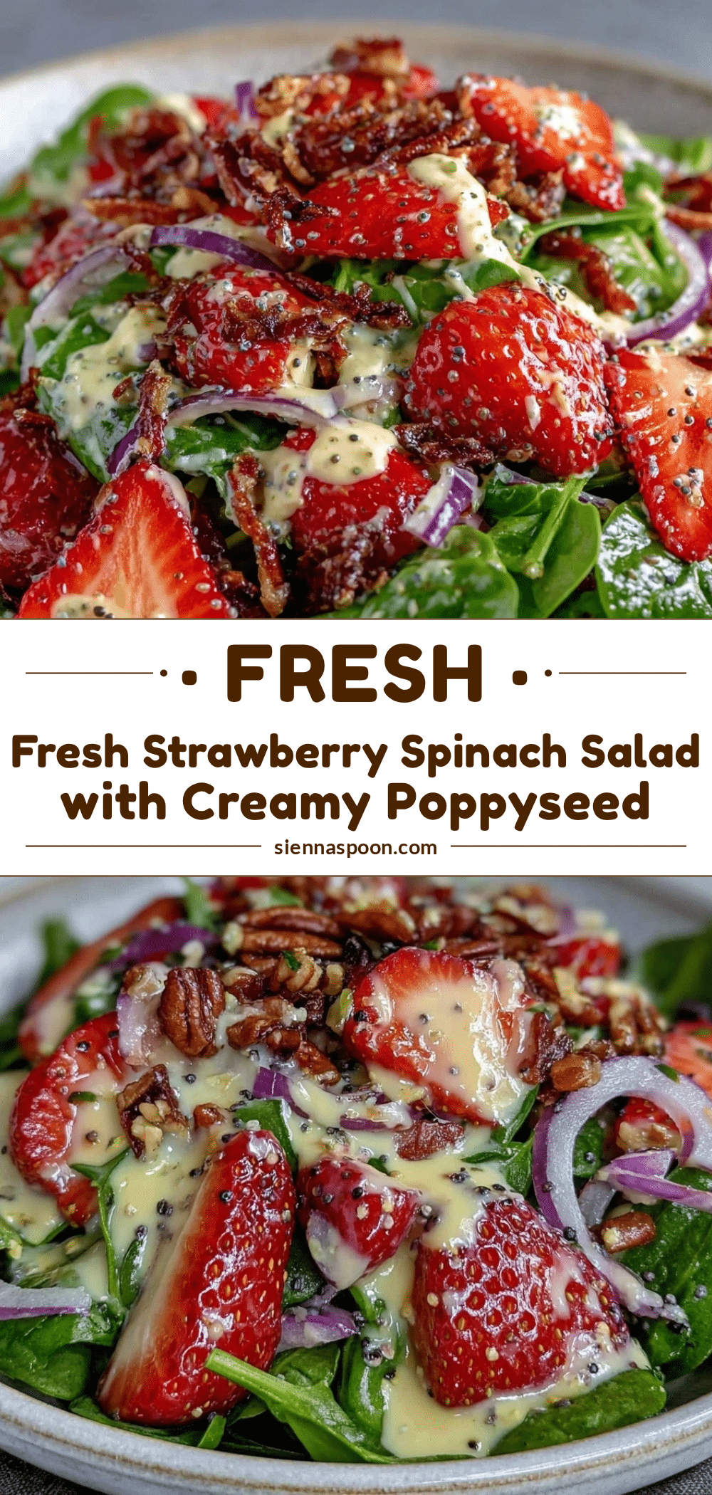 fresh strawberry spinach salad recipe