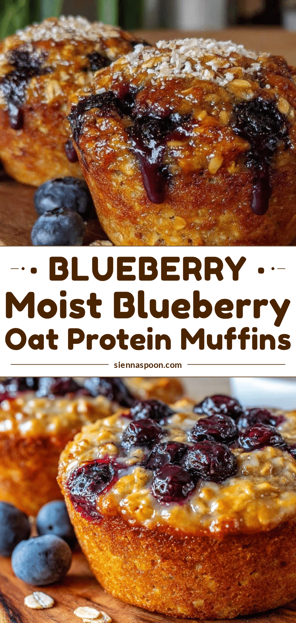 healthy blueberry oat protein muffins recipe