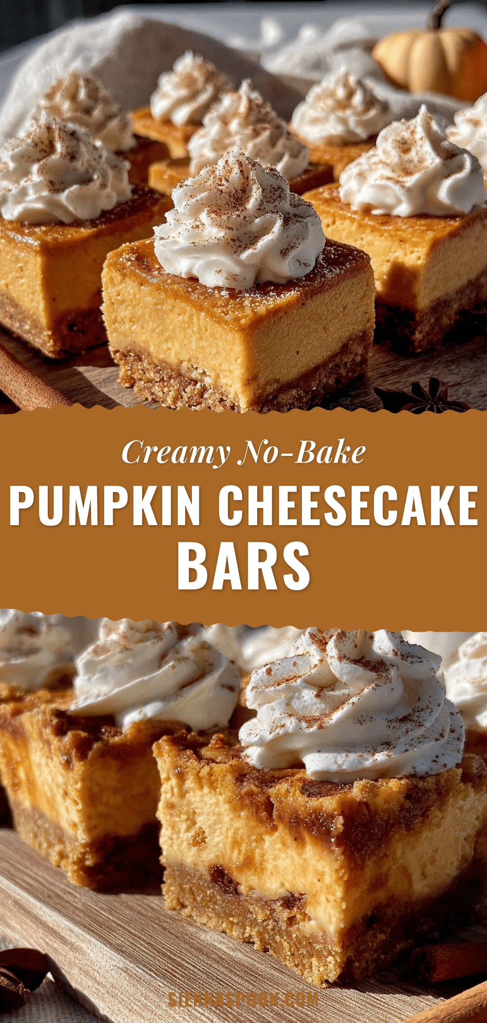 no-bake pumpkin cheesecake bars recipe