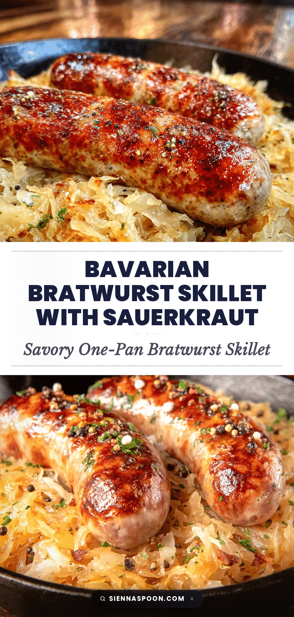 Bavarian bratwurst skillet recipe