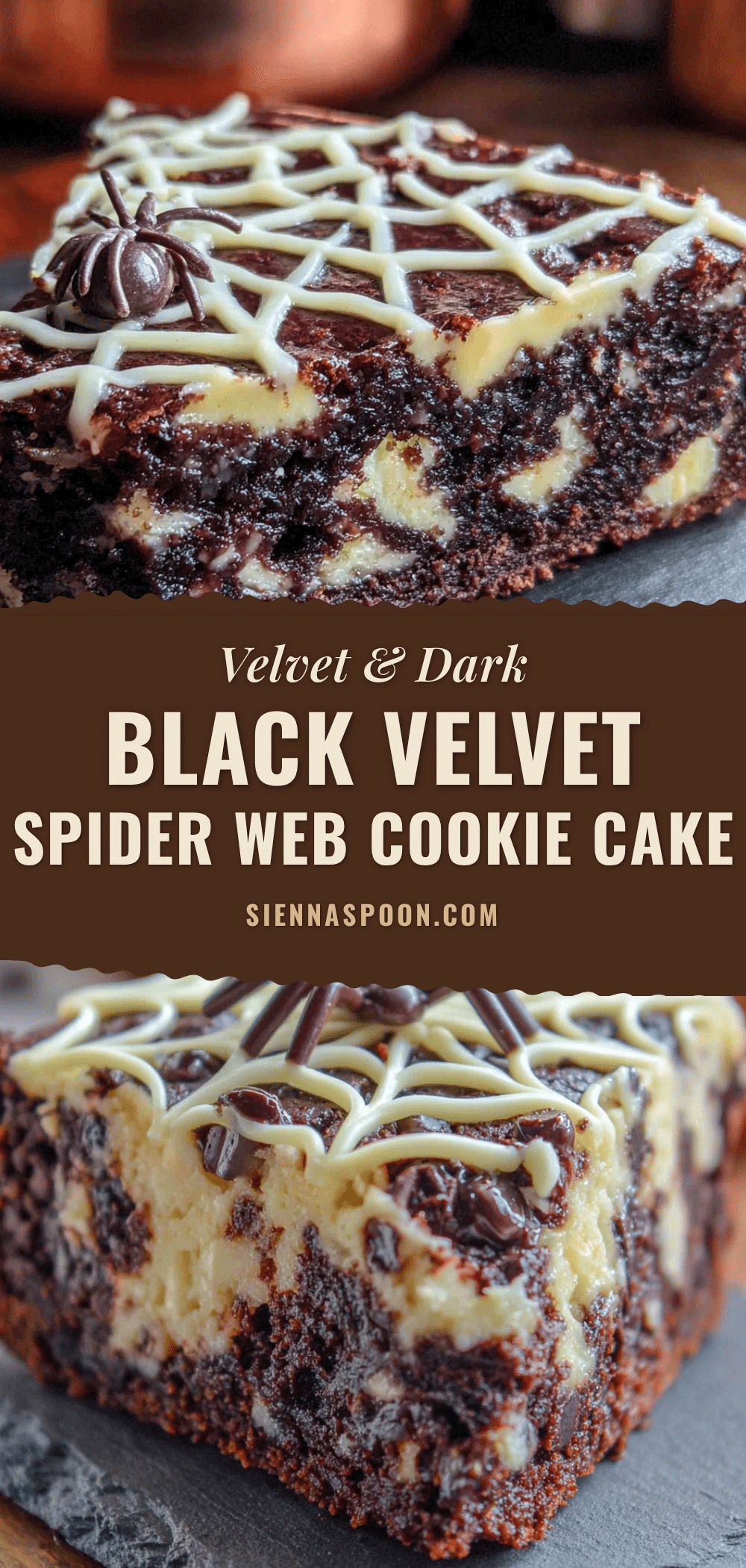 black velvet spider web cookie cake recipe