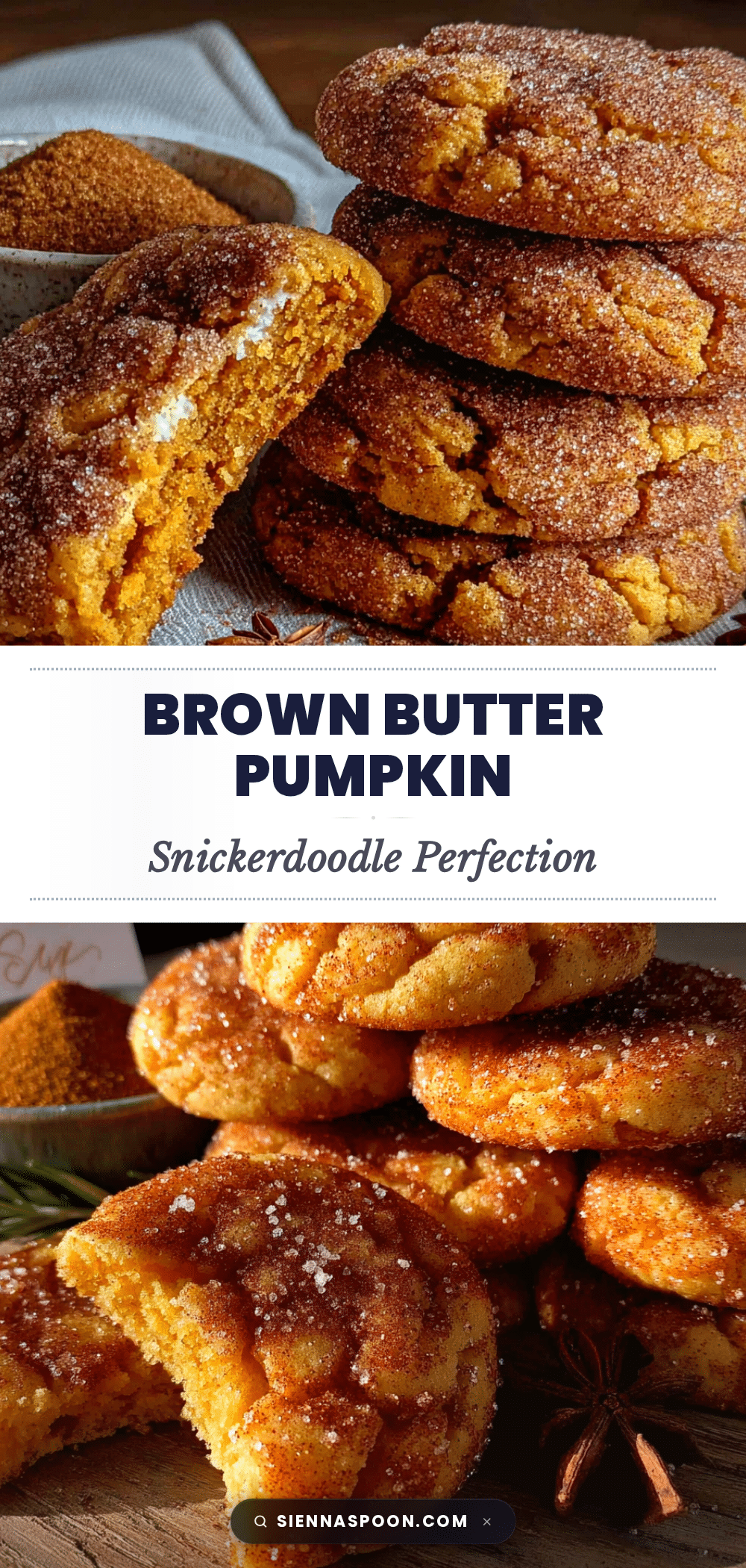 brown butter pumpkin snickerdoodle cookies recipe