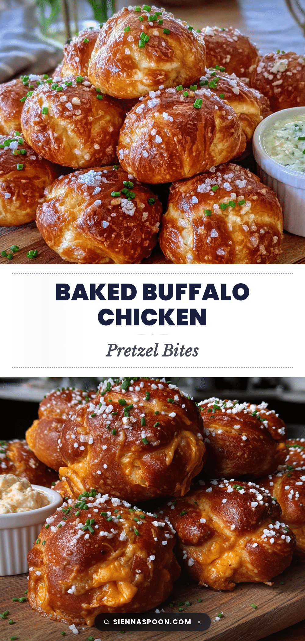 buffalo chicken dip stuffed pretzel bites recipe