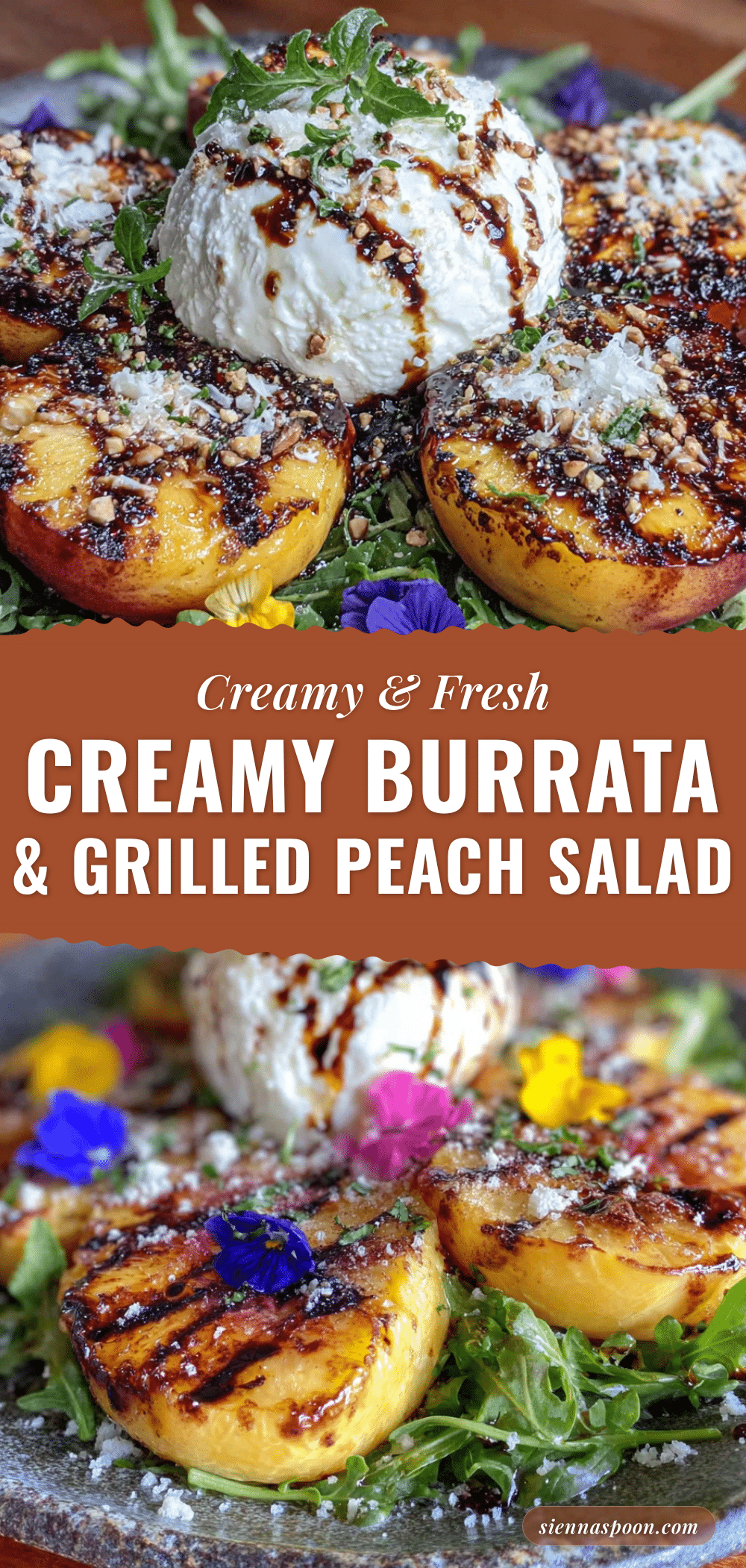 burrata and grilled peach salad recipe