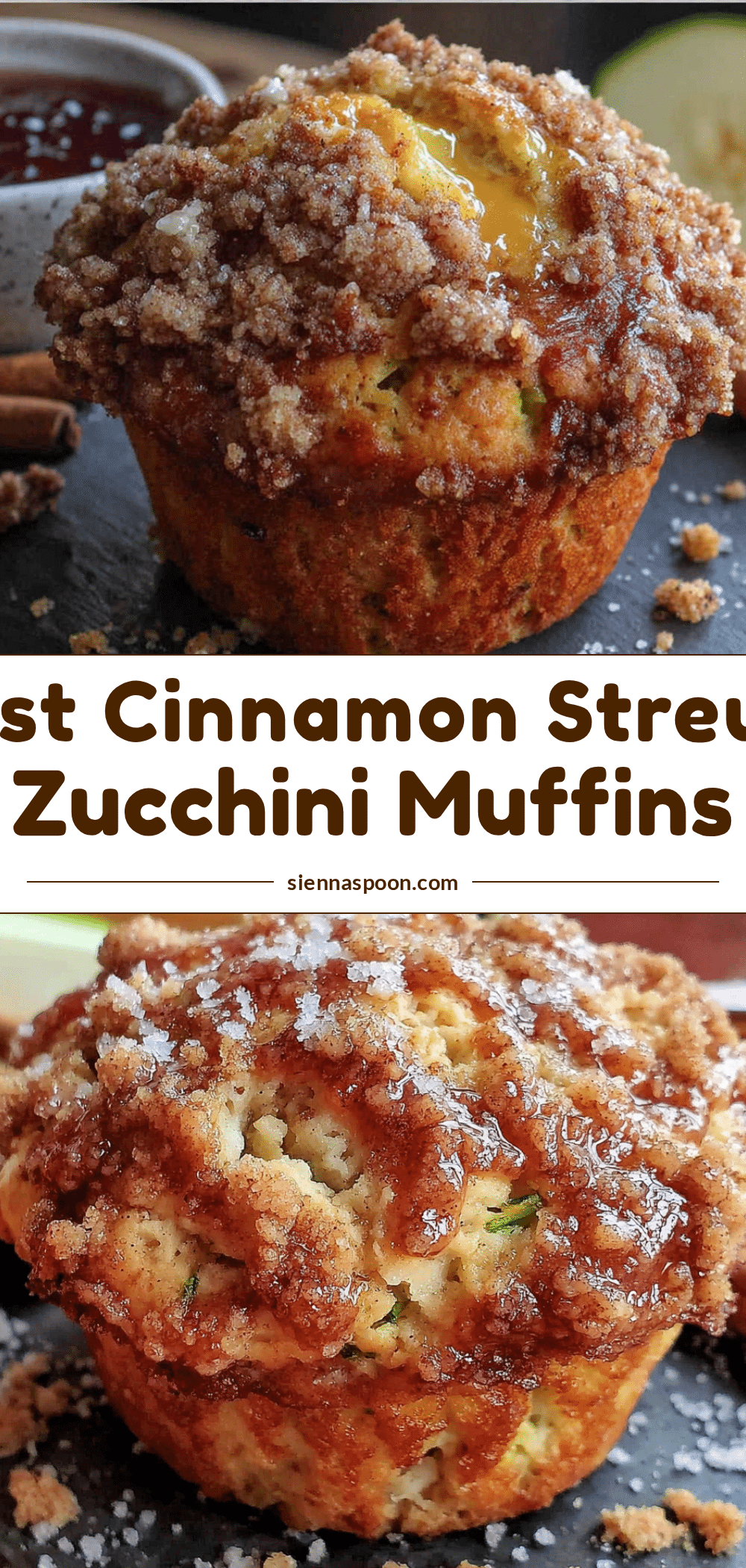 cinnamon streusel zucchini muffins recipe