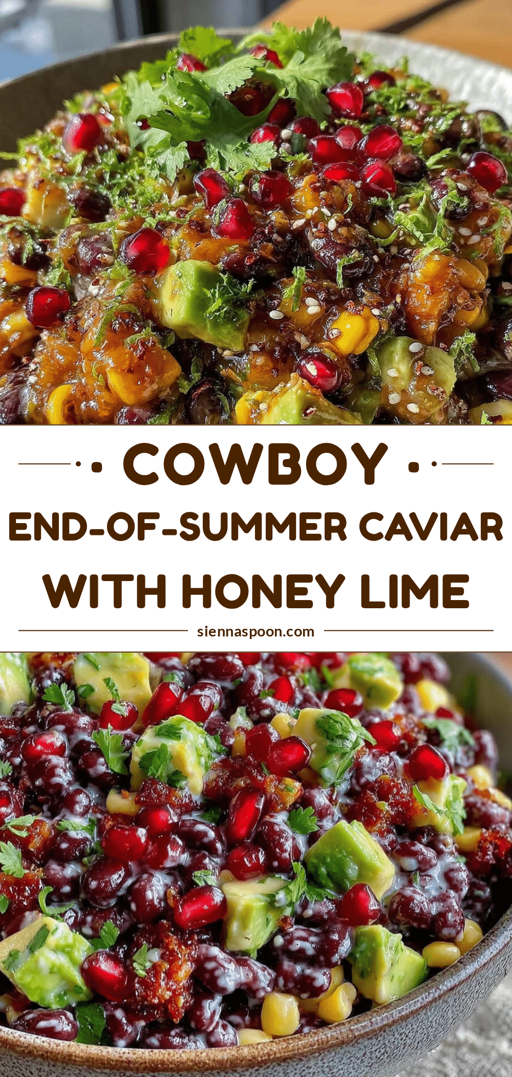 cowboy caviar dip with honey lime dressing recipe