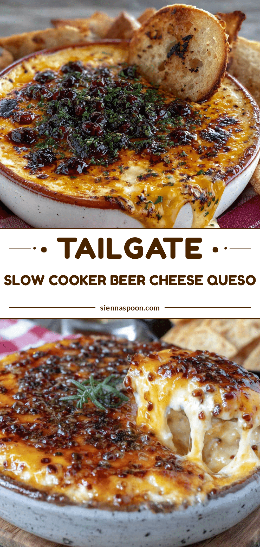 creamy slow cooker beer cheese queso recipe