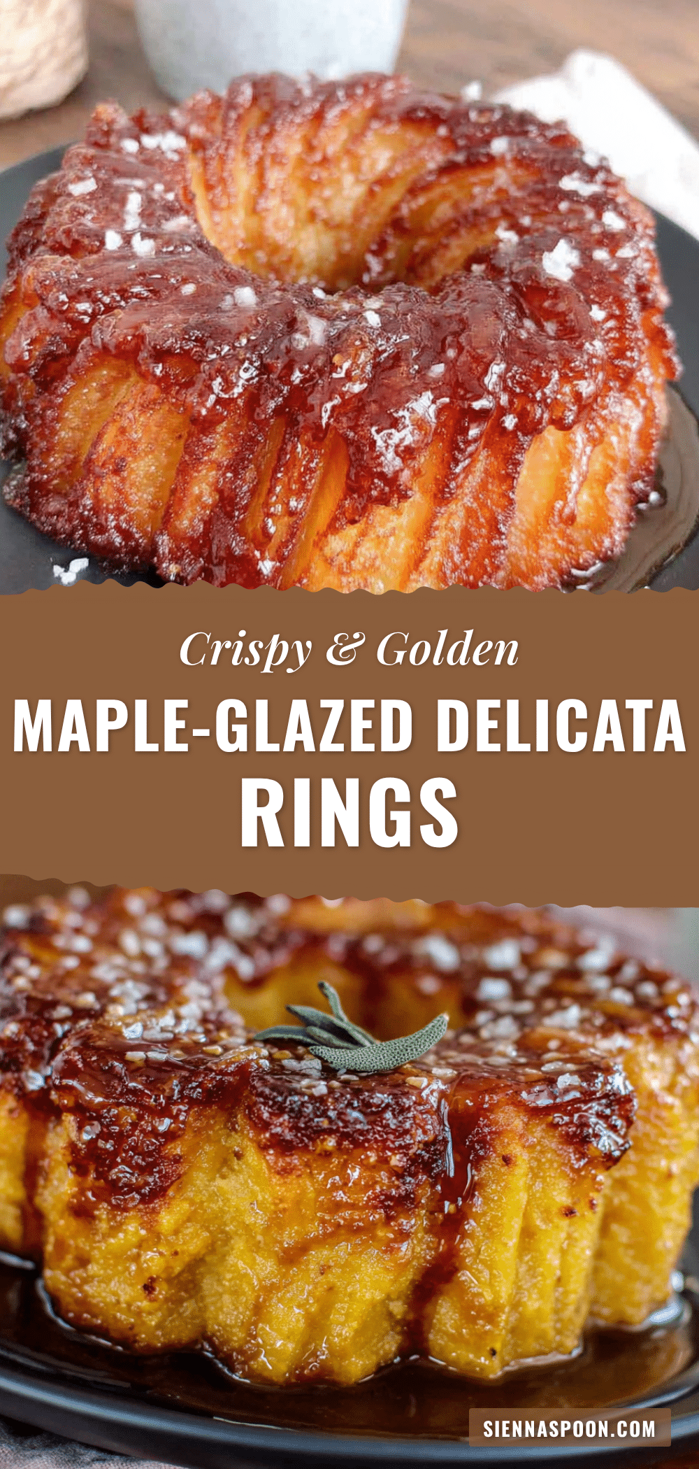 crispy maple-glazed delicata squash rings recipe