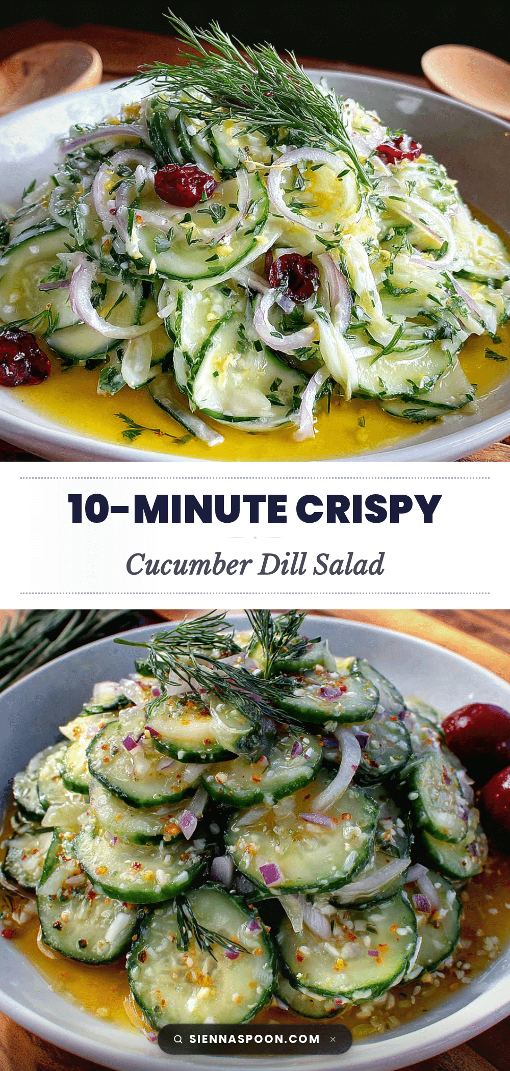 easy cucumber onion salad with dill recipe