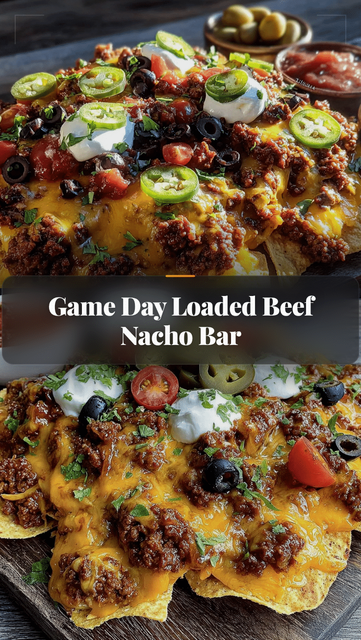 easy game day loaded nacho bar with ground beef recipe