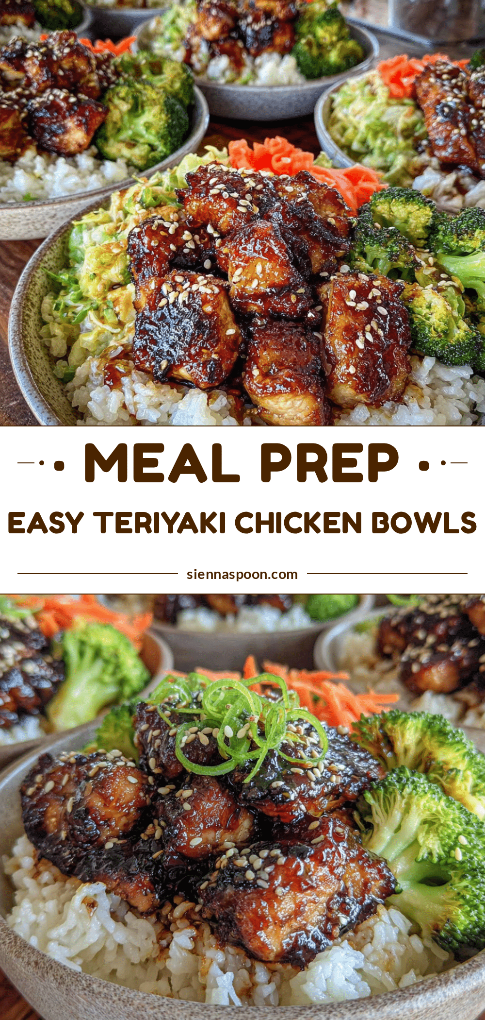 easy meal prep teriyaki chicken and rice bowls recipe