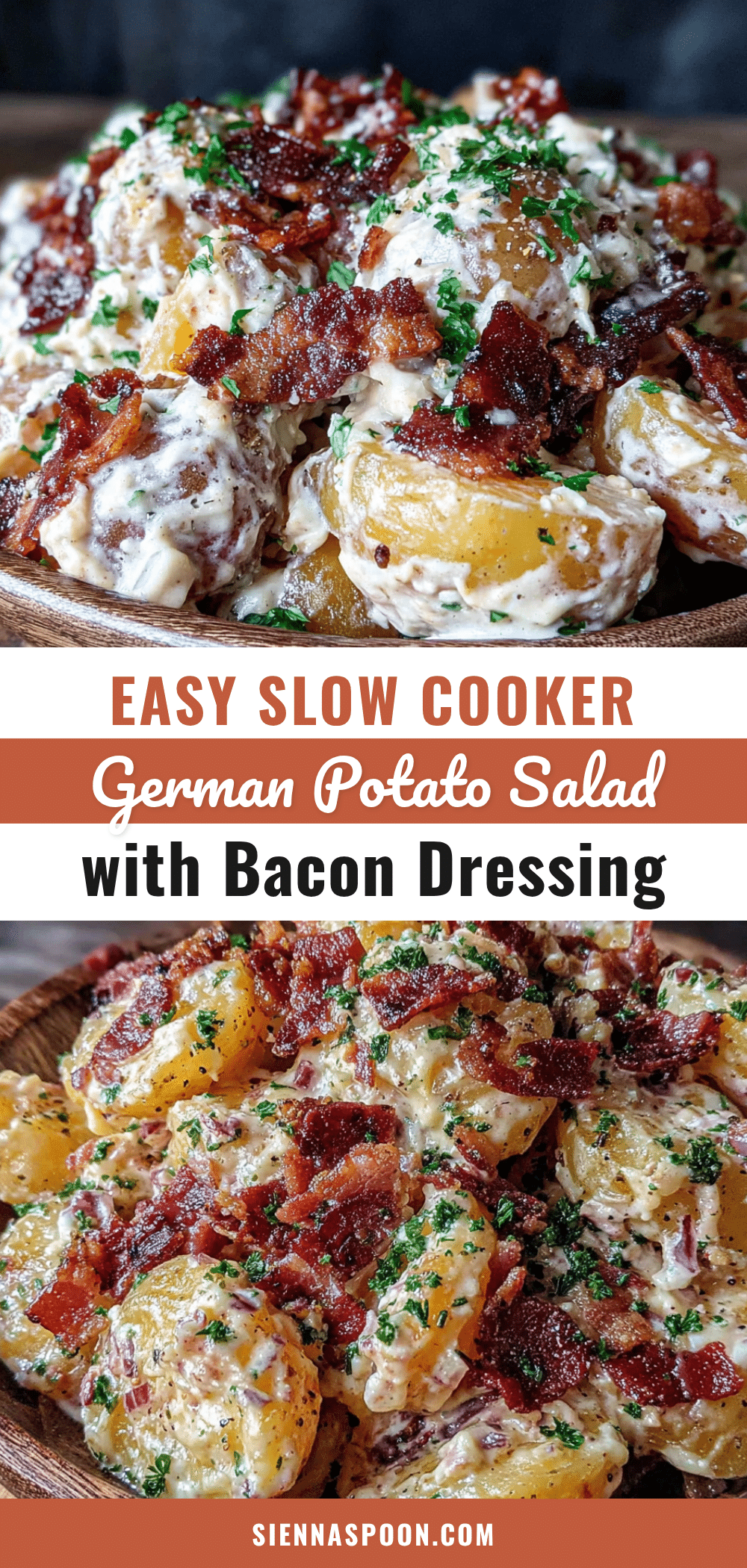 easy slow cooker german potato salad with bacon dressing recipe