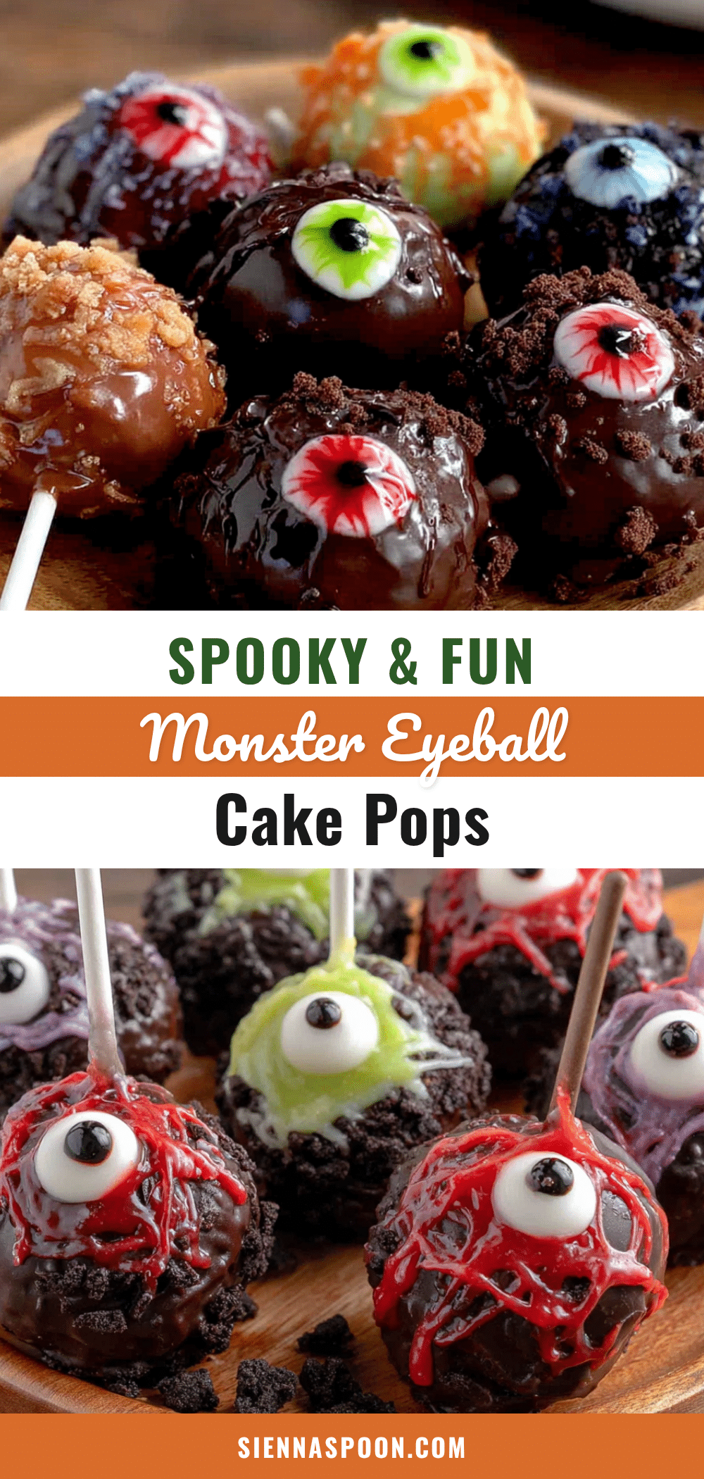 Halloween monster eyeball cake pops recipe