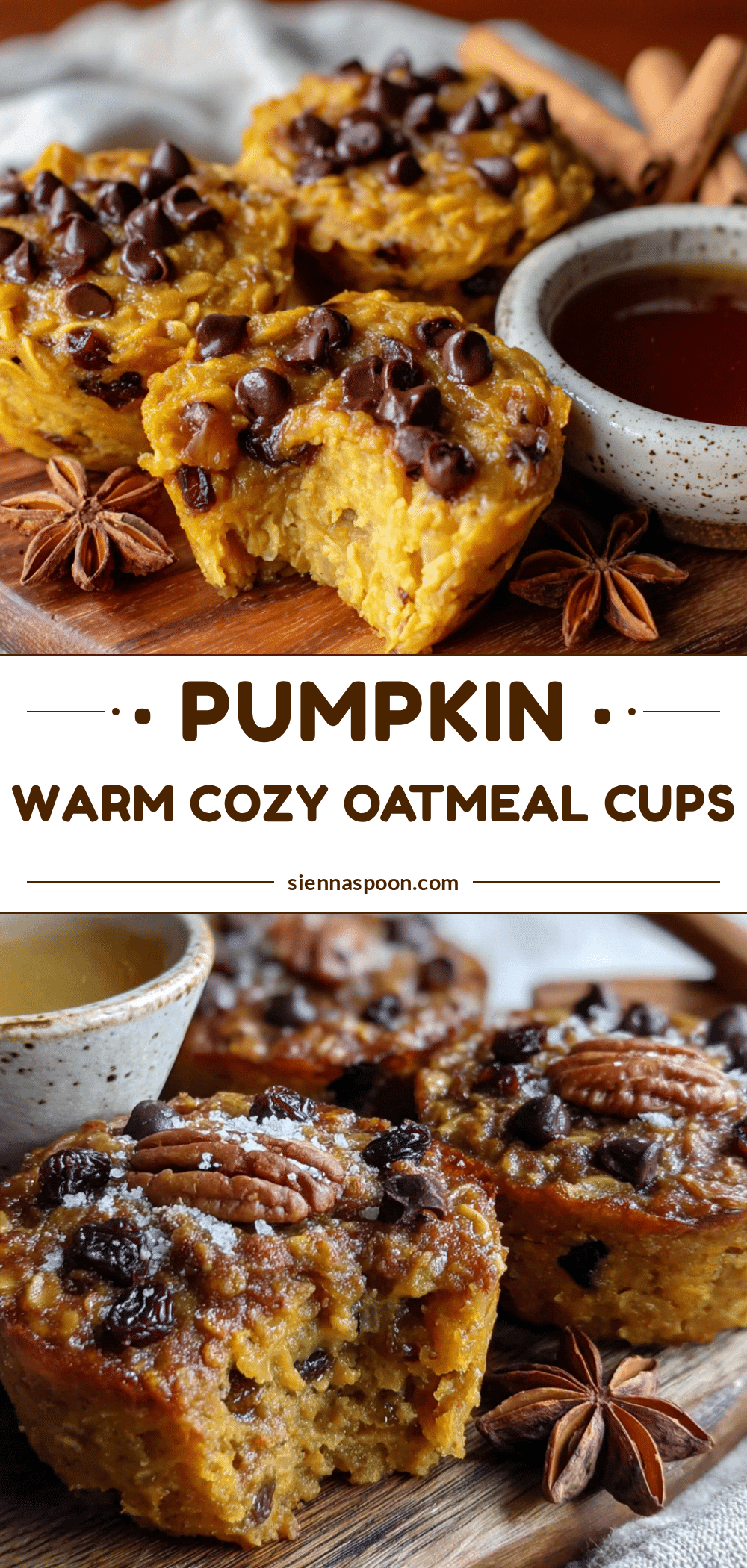 healthy baked pumpkin oatmeal cups recipe