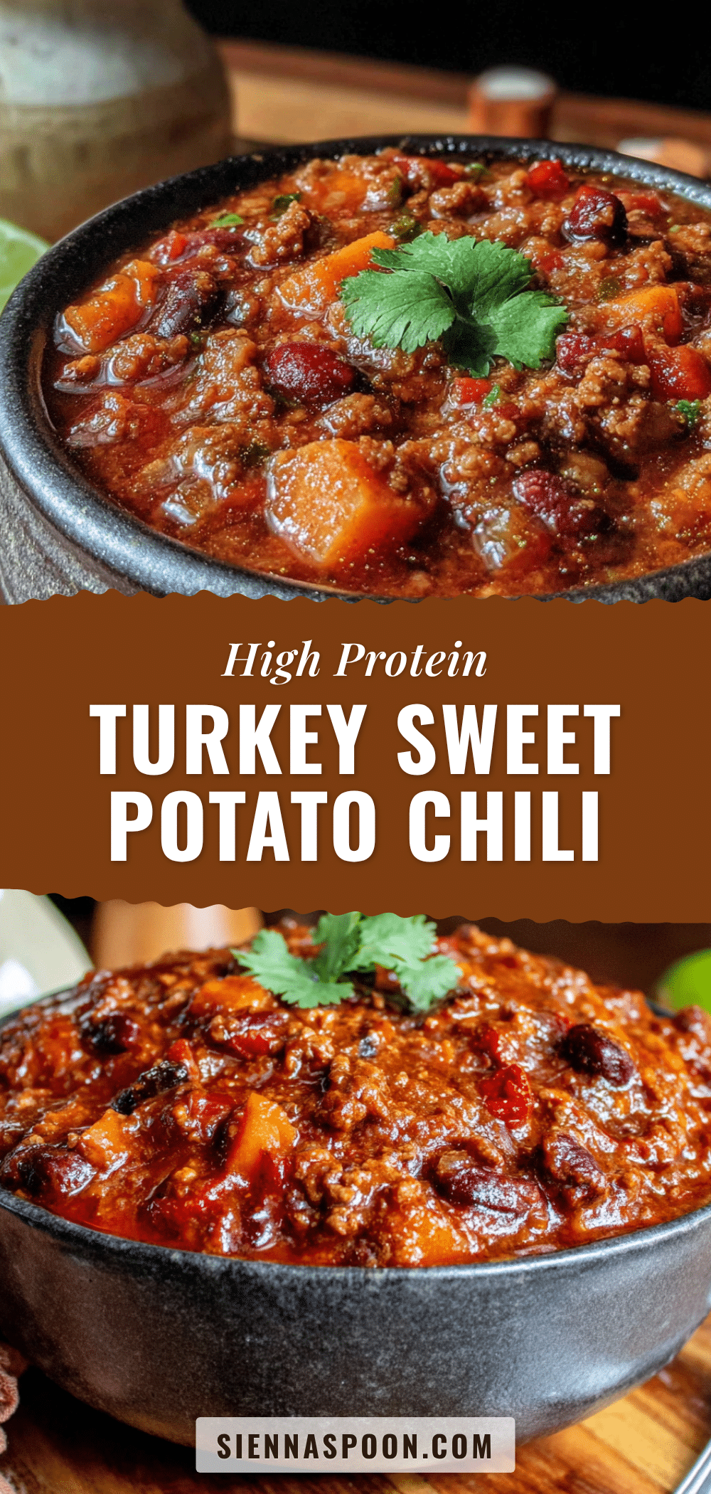 high protein turkey sweet potato chili recipe