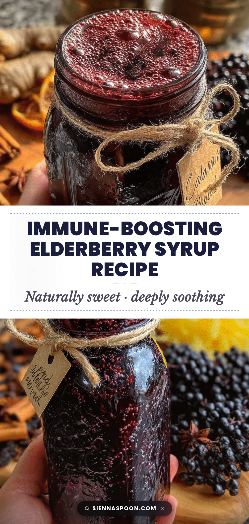 homemade elderberry syrup for cold and flu season recipe