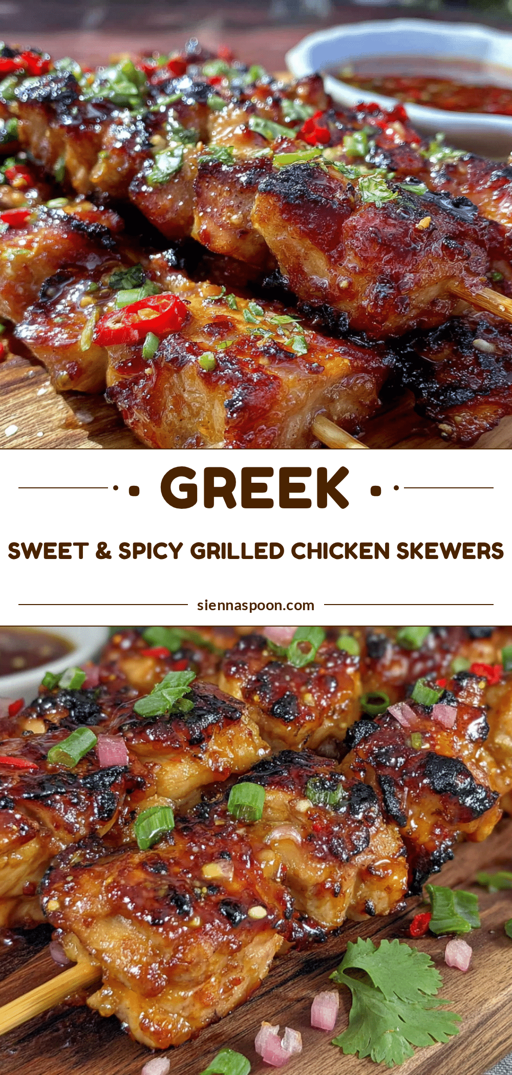 honey sriracha chicken skewers recipe