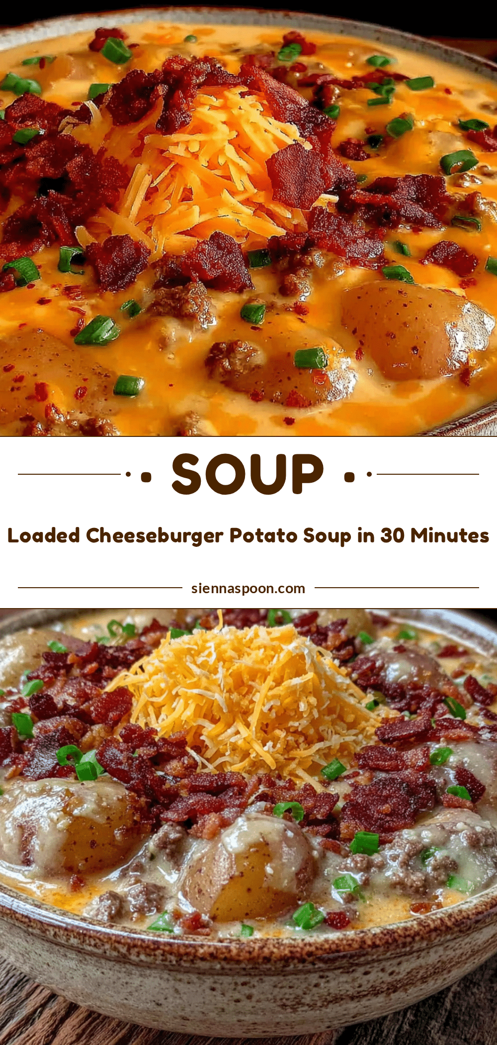loaded cheeseburger potato soup recipe