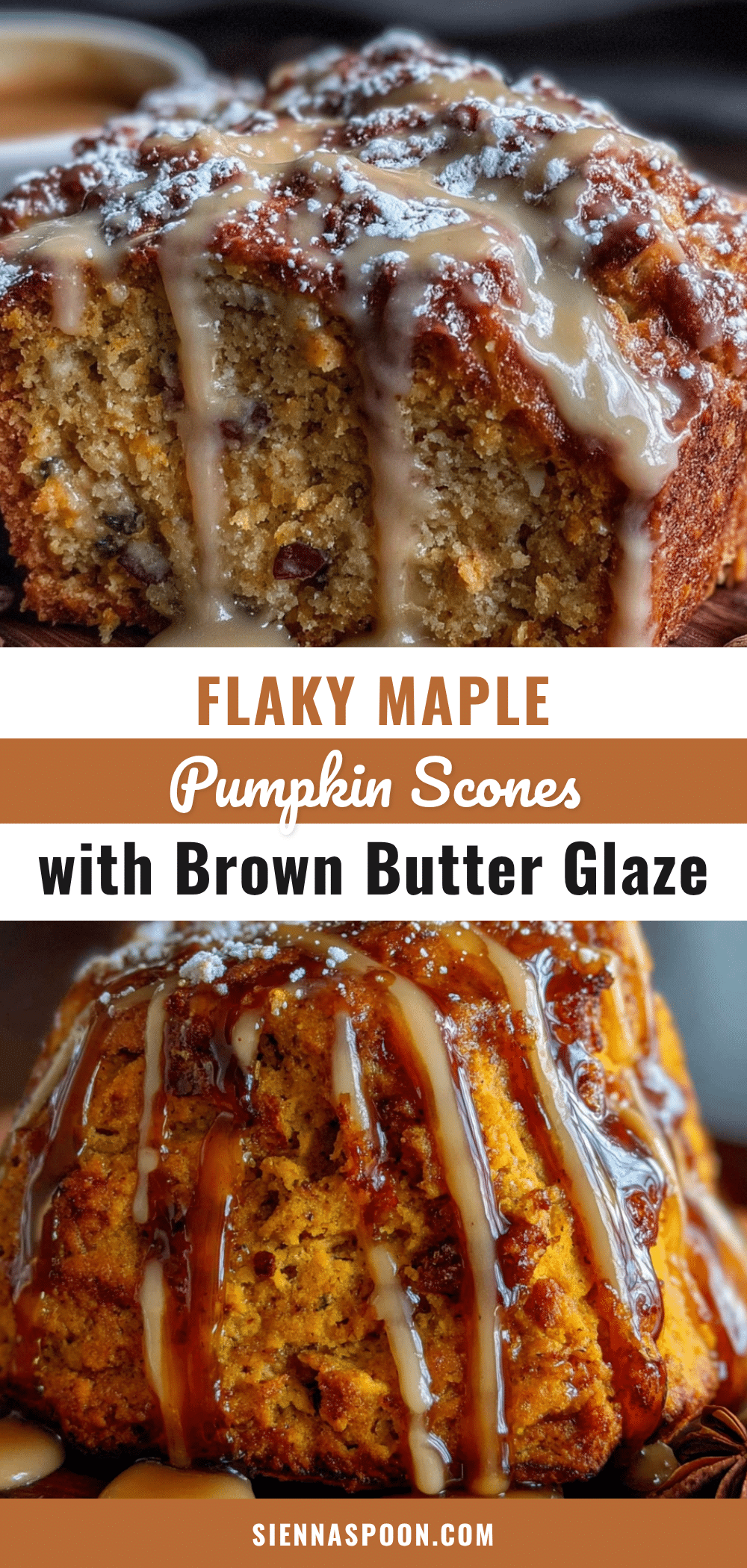 maple pumpkin scones with brown butter glaze recipe