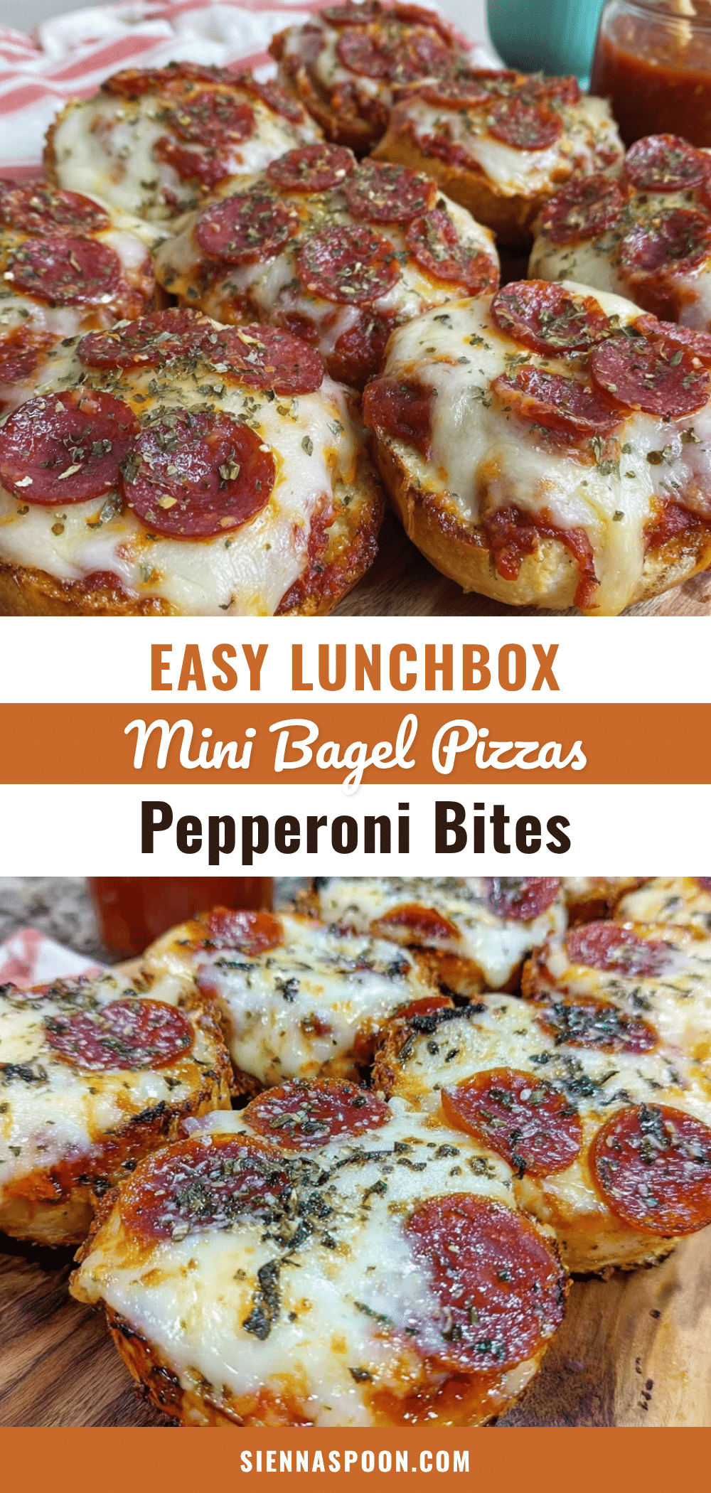 mini bagel pizza bites recipe