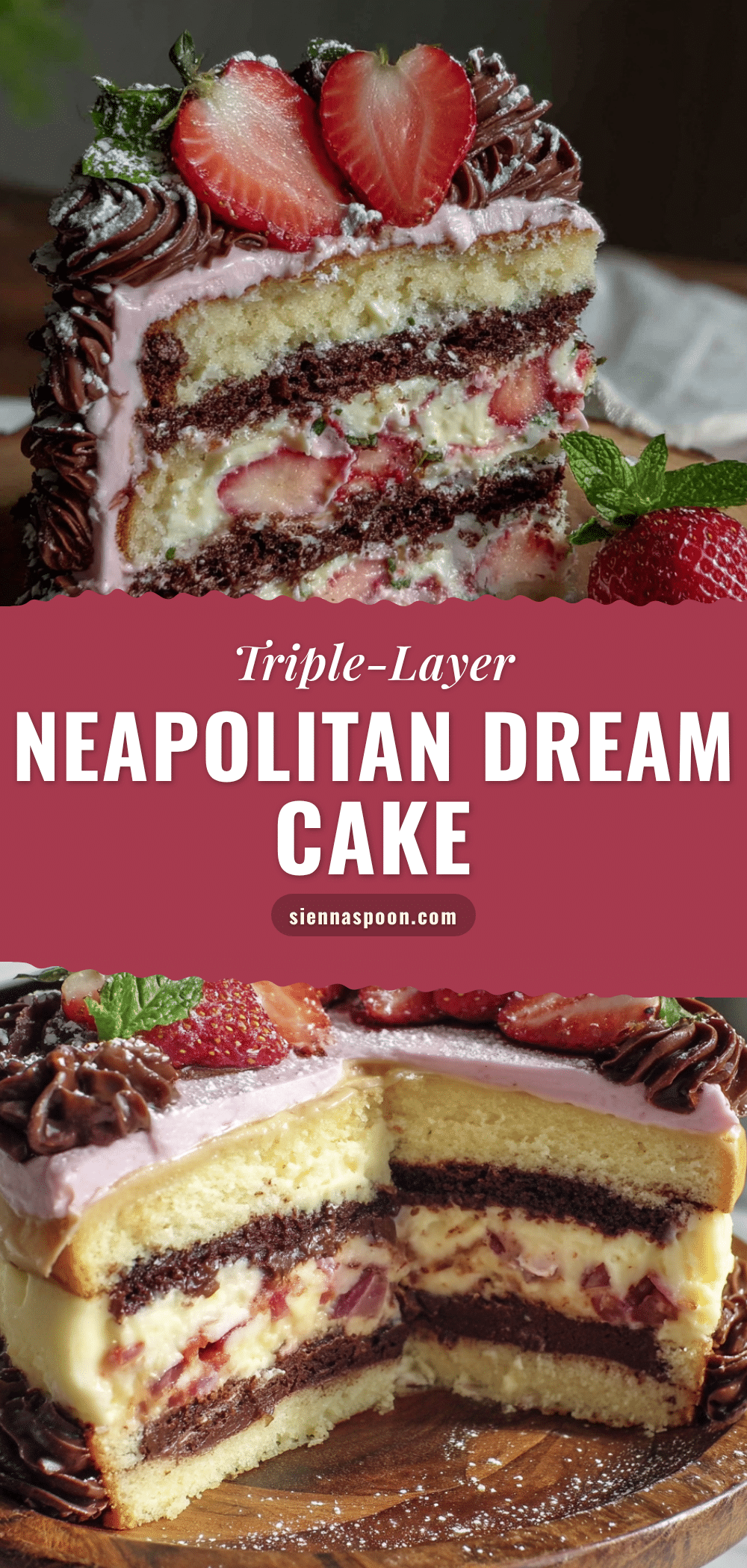 Neapolitan layer cake recipe