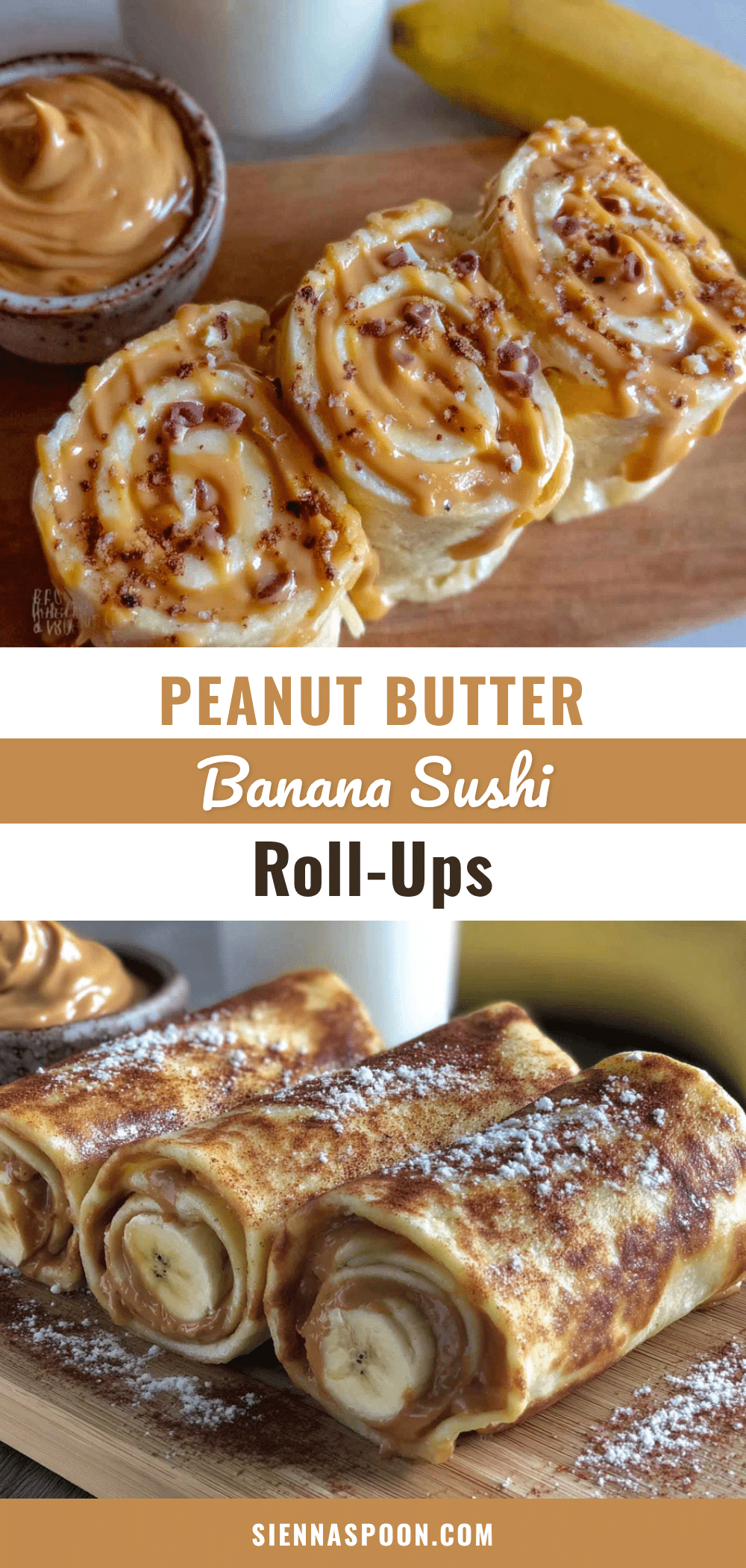 peanut butter banana sushi roll-ups recipe