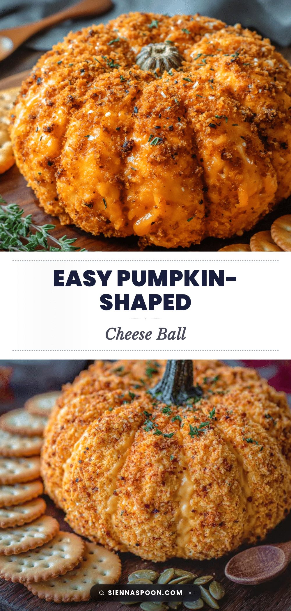 pumpkin-shaped cheese ball recipe