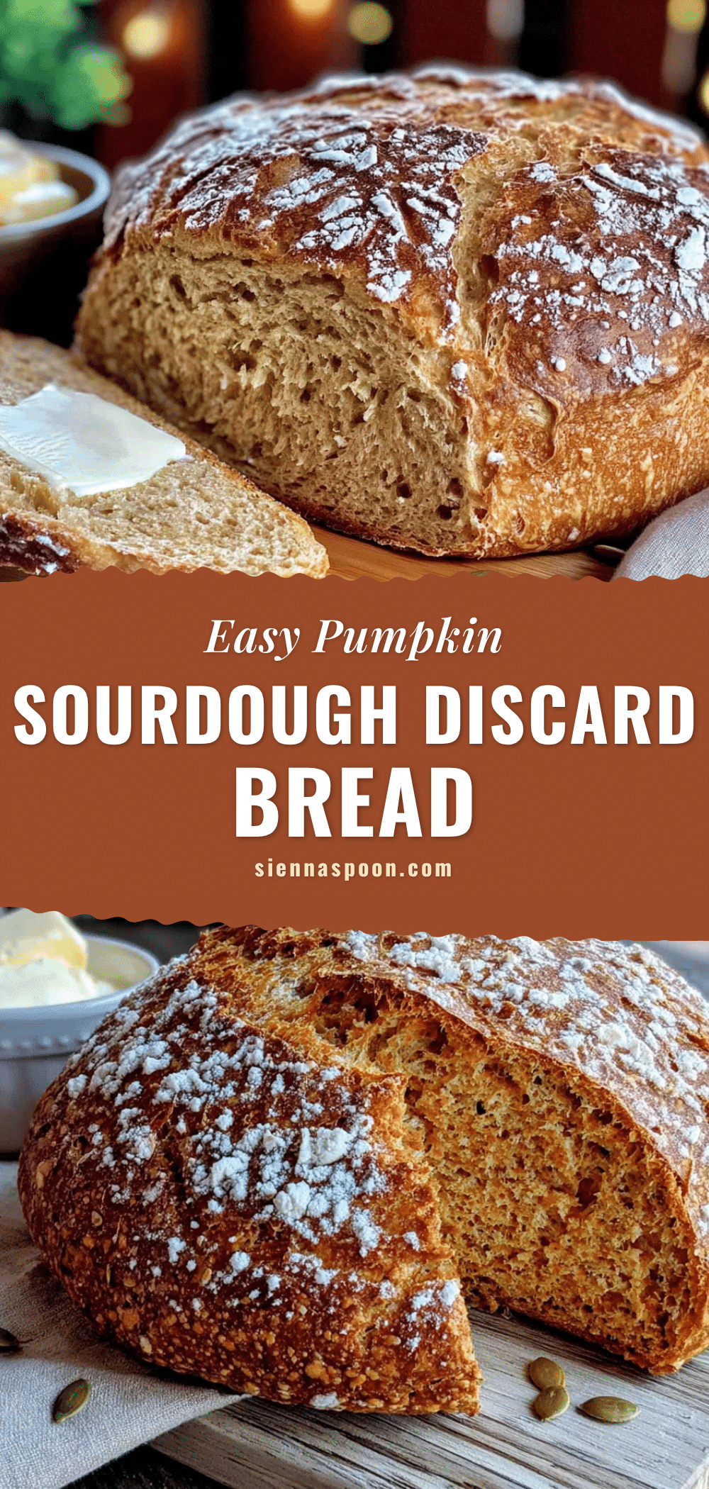 pumpkin sourdough discard bread recipe