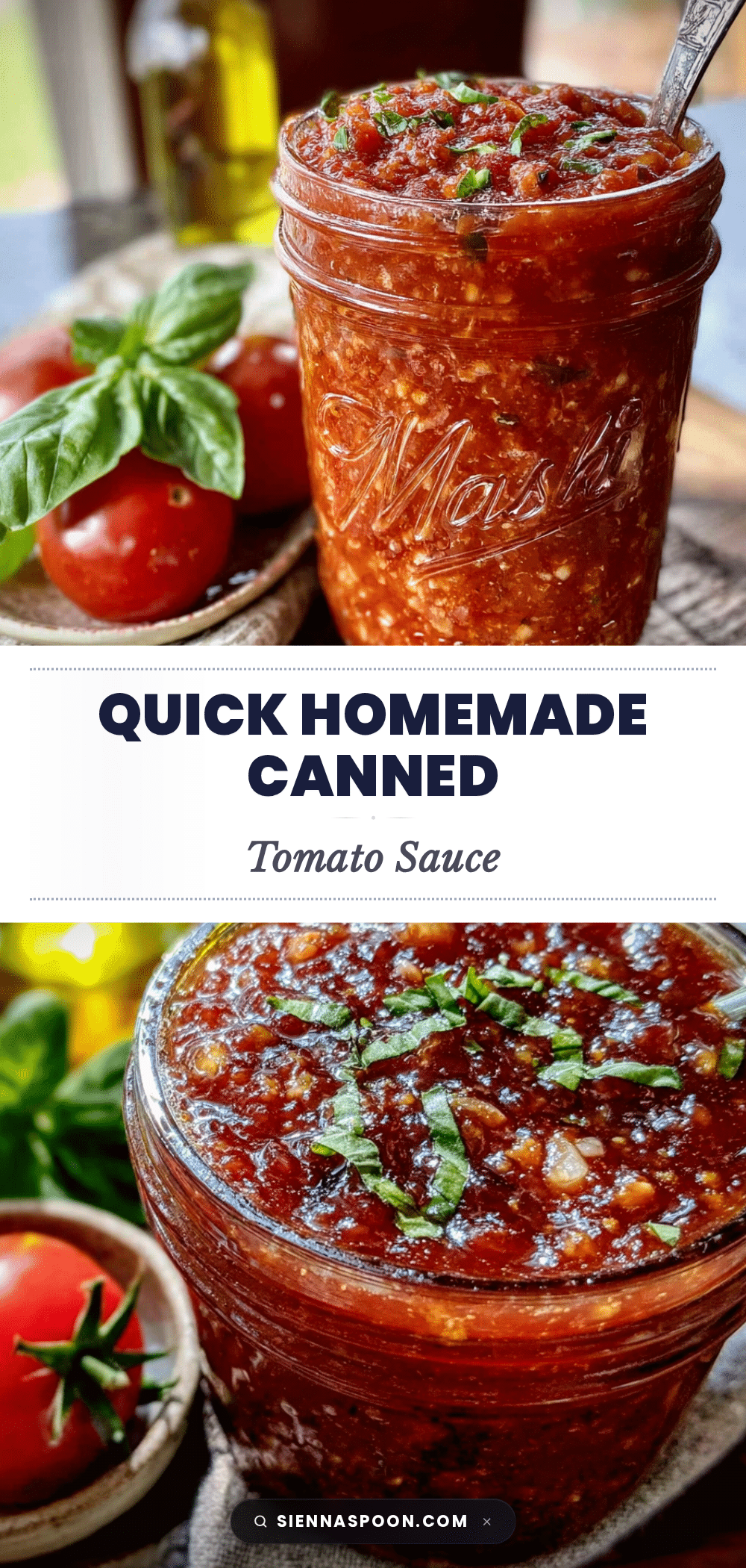 quick homemade canned tomato sauce recipe