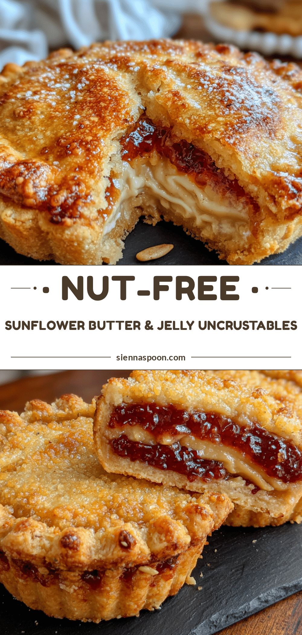 sunflower butter and jelly freezer uncrustables recipe