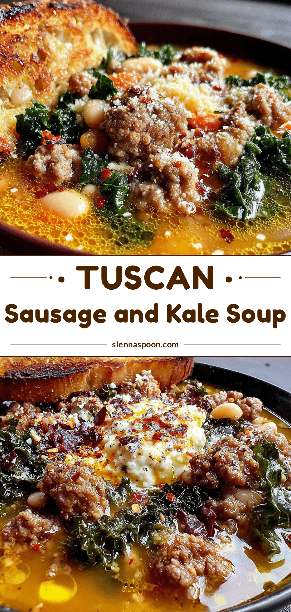 Tuscan Sausage and Kale Soup recipe