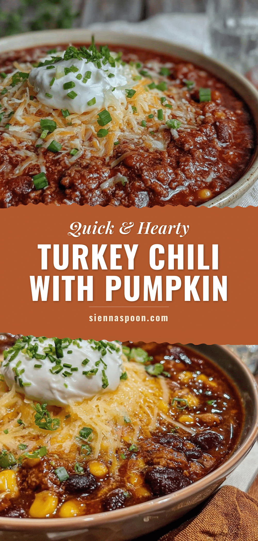 30-minute turkey chili with pumpkin recipe
