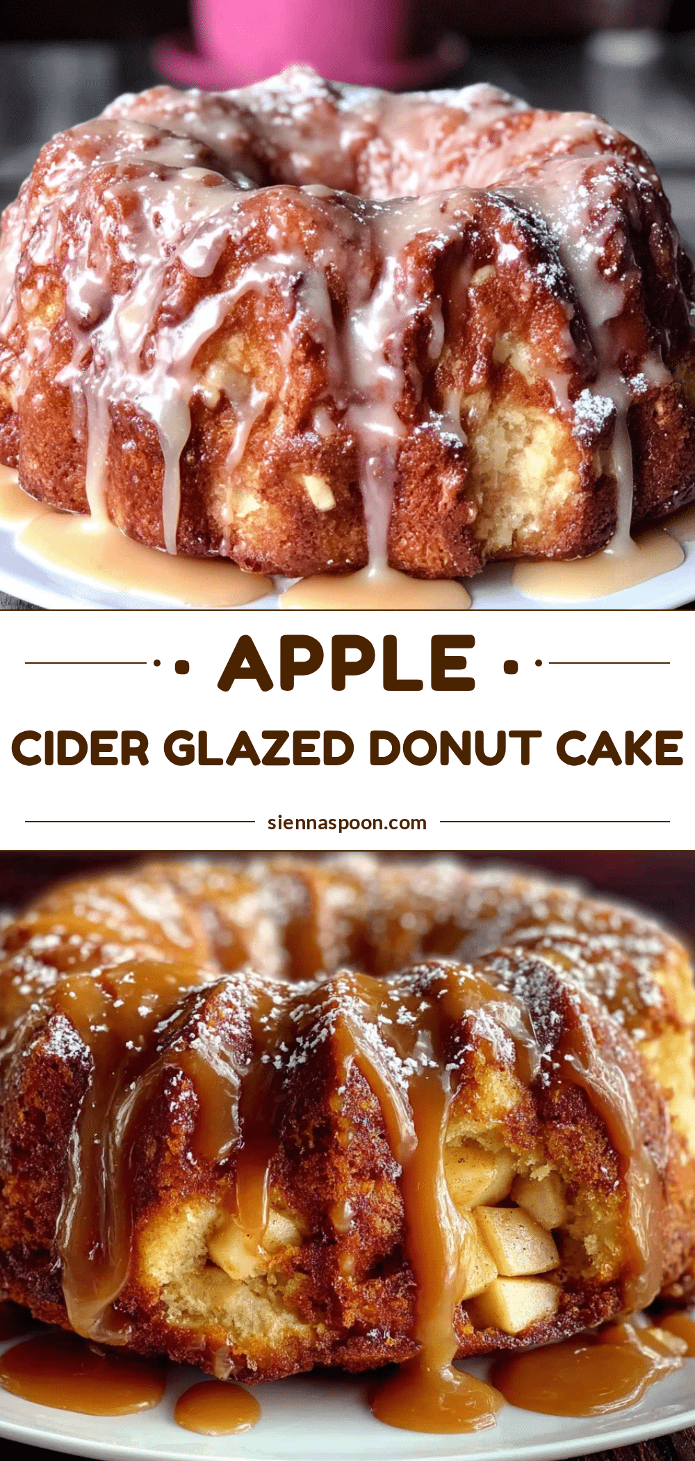 apple cider glazed donut cake recipe