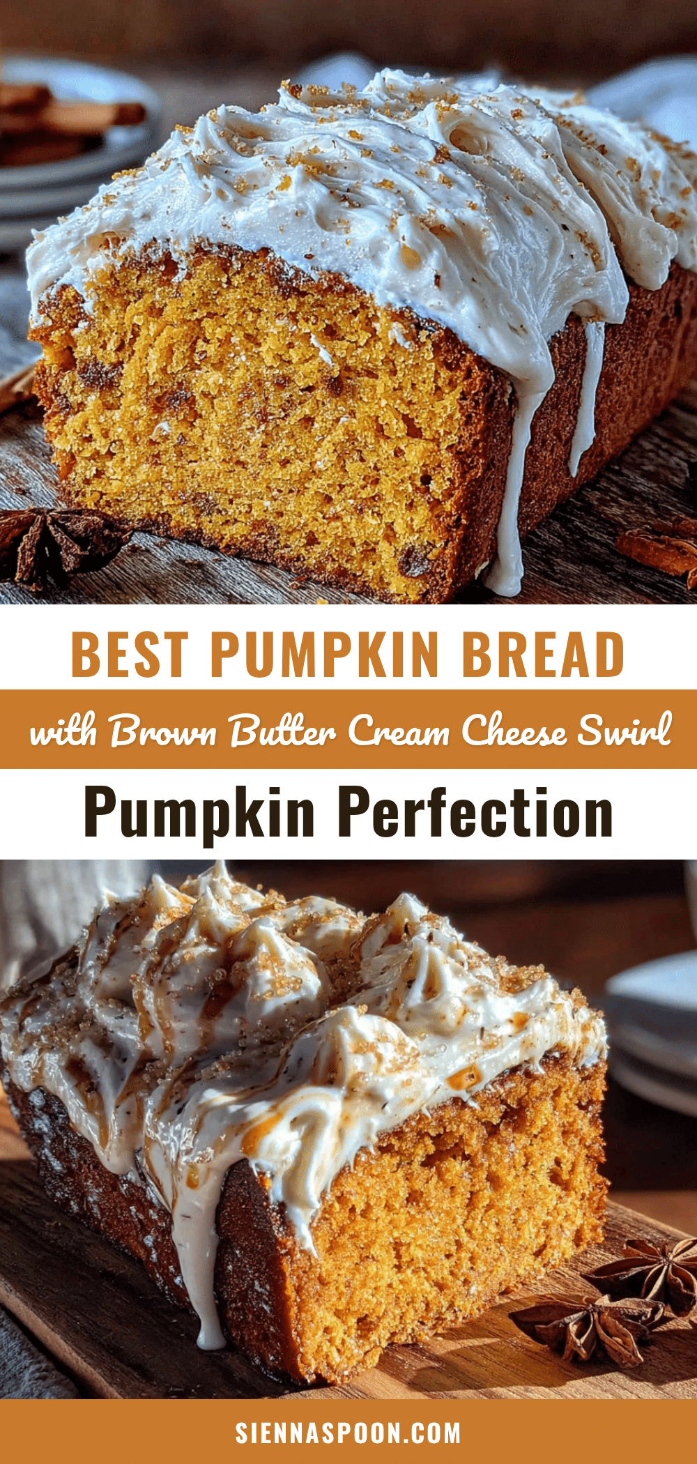 best pumpkin bread with brown butter cream cheese swirl recipe
