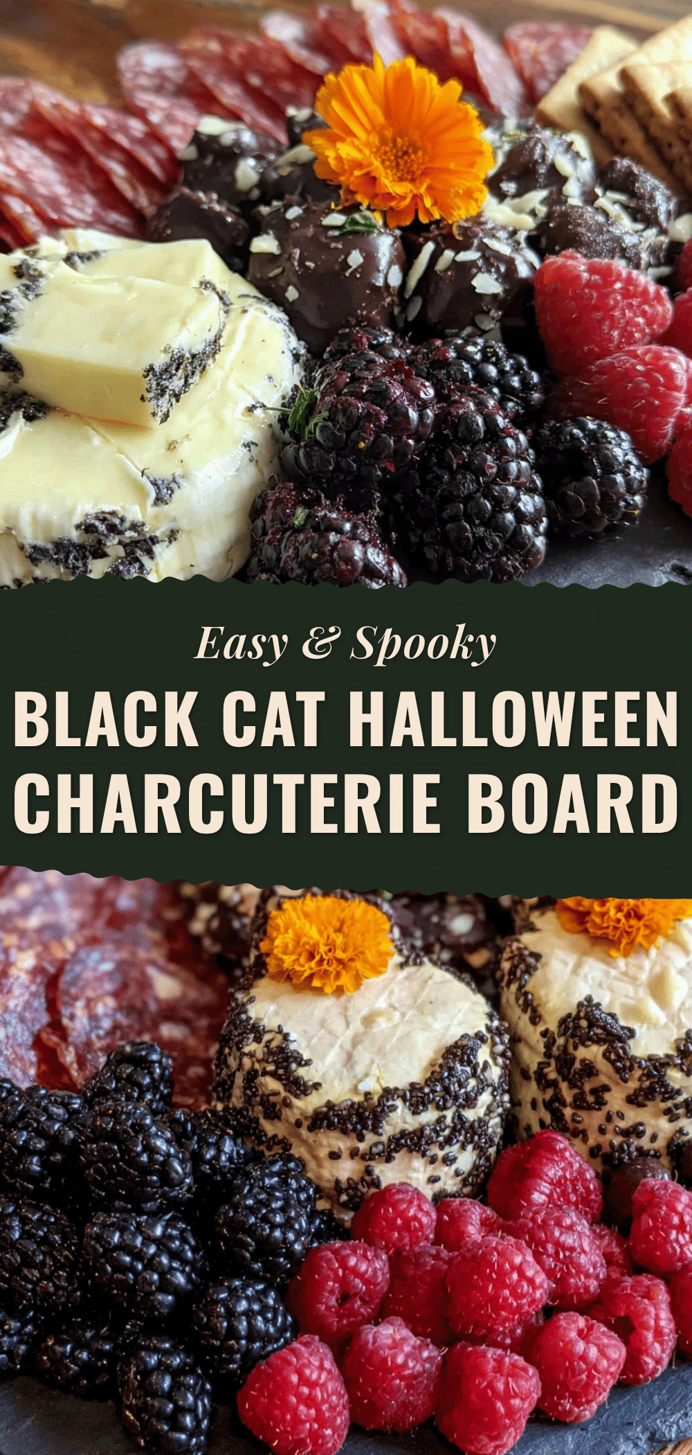 black cat charcuterie board recipe
