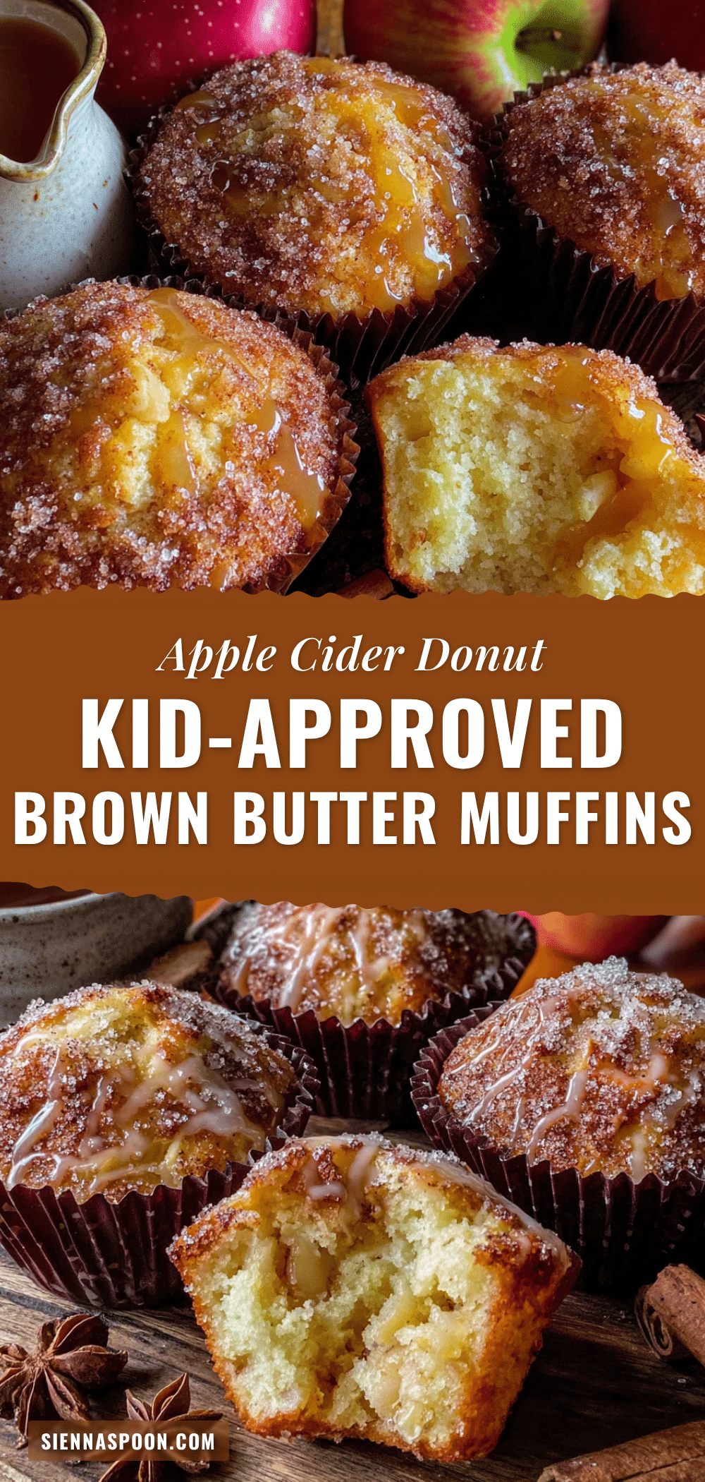 brown butter apple cider donut muffins recipe